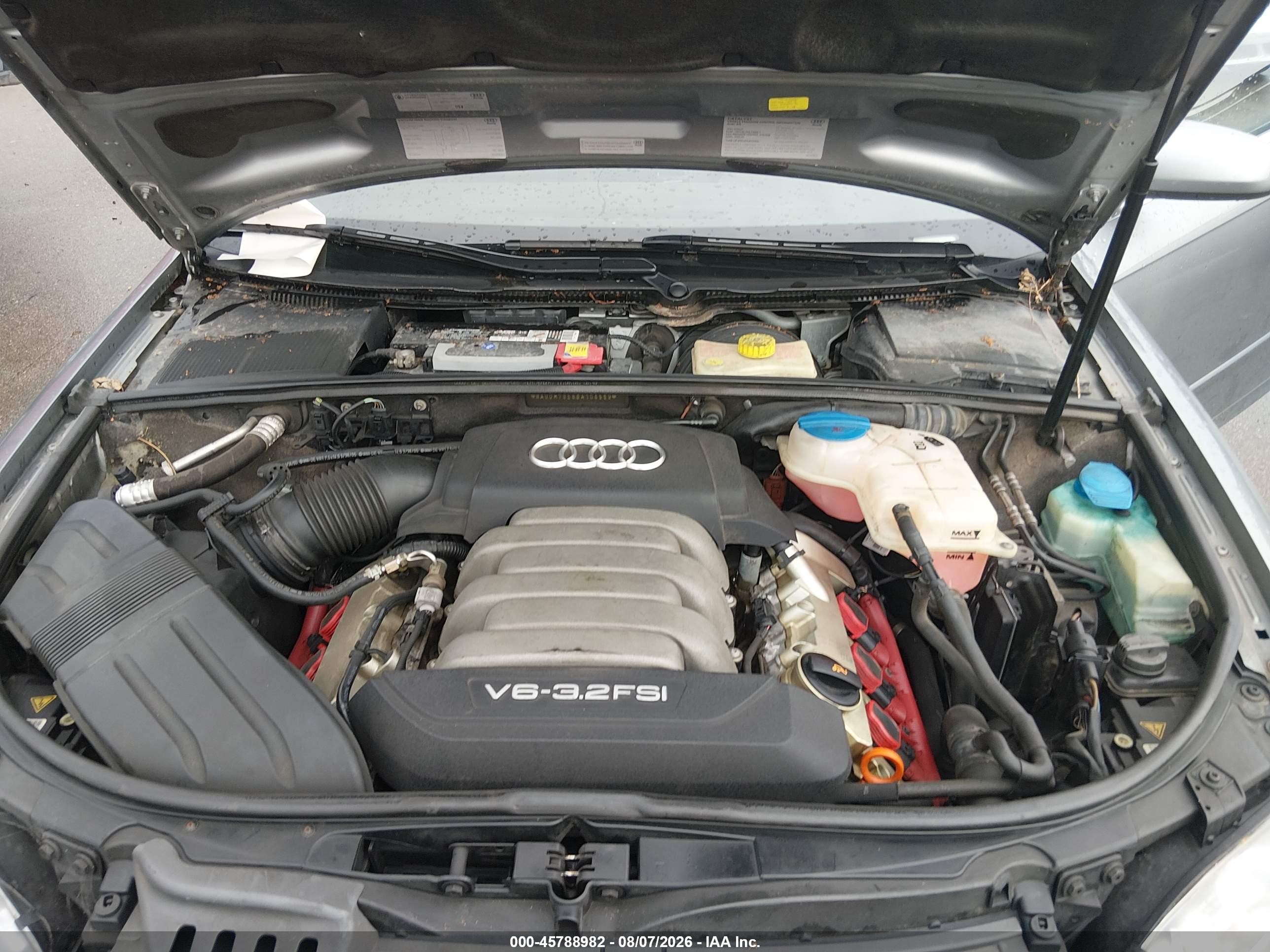 2006 Audi A4 3.2 Silver vin: WAUDH78E66A108559