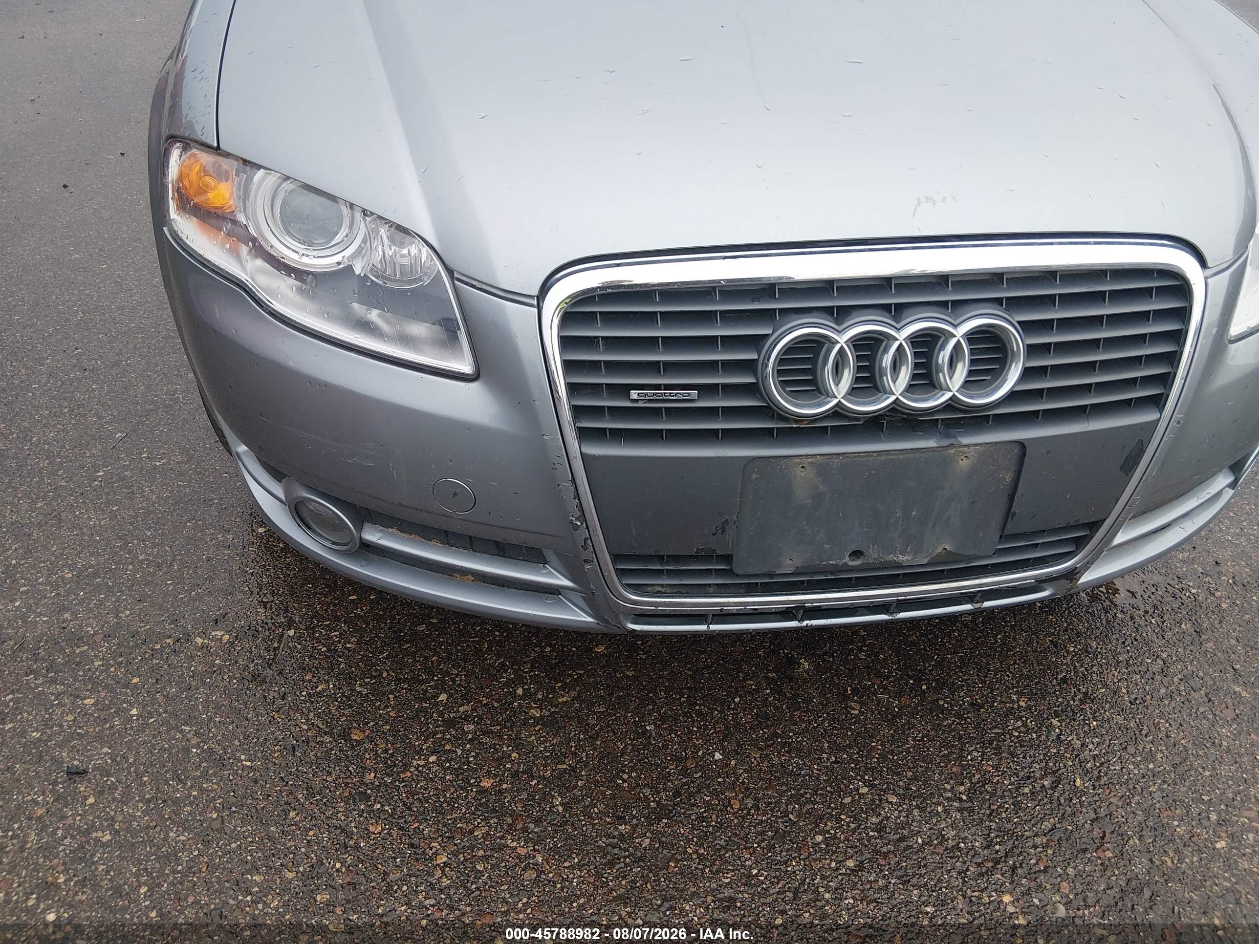 2006 Audi A4 3.2 Silver vin: WAUDH78E66A108559
