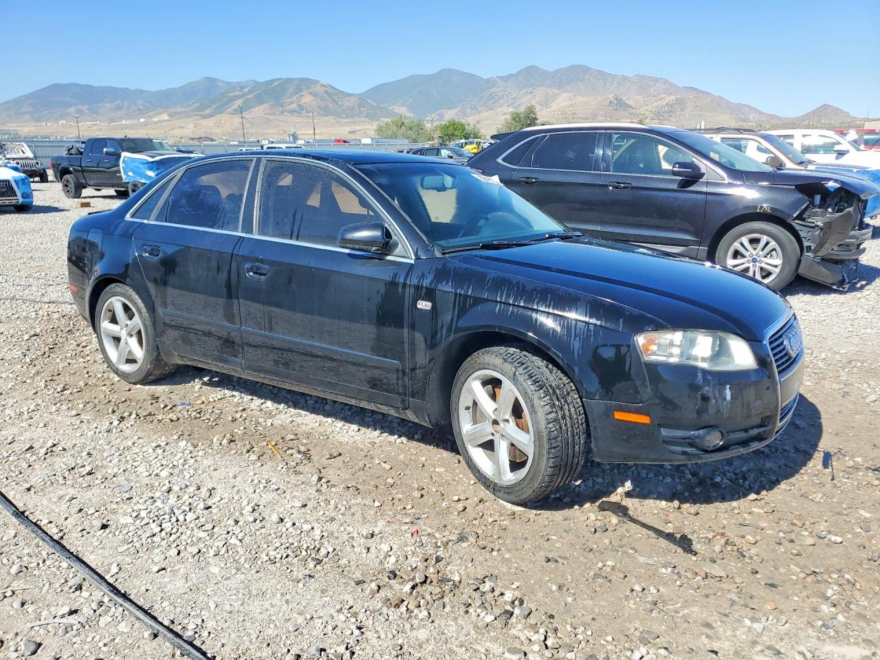2007 Audi A4 3.2 Quattro Black vin: WAUDH78E97A244315