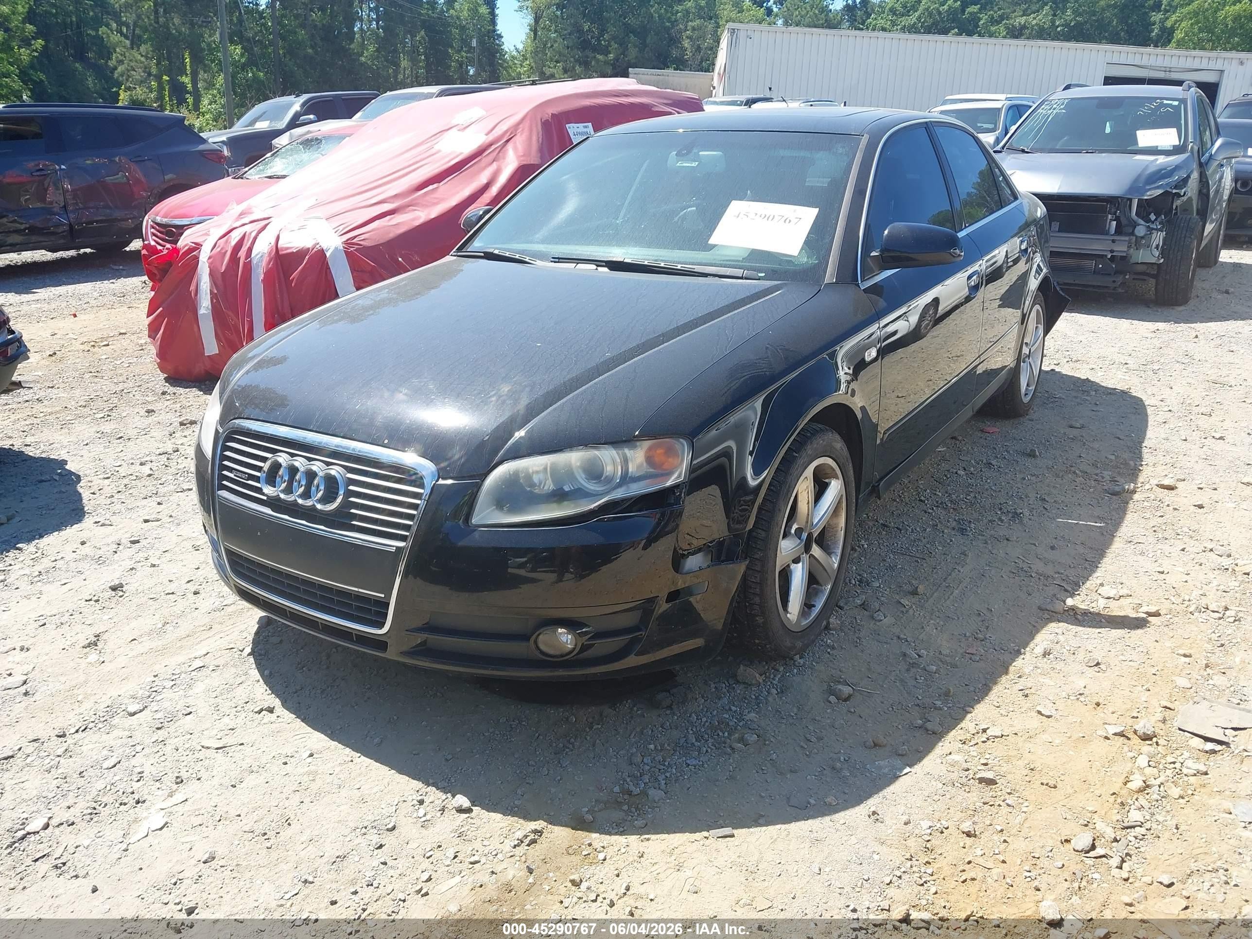 2007 Audi A4 3.2 Черный vin: WAUDH78EX7A251371