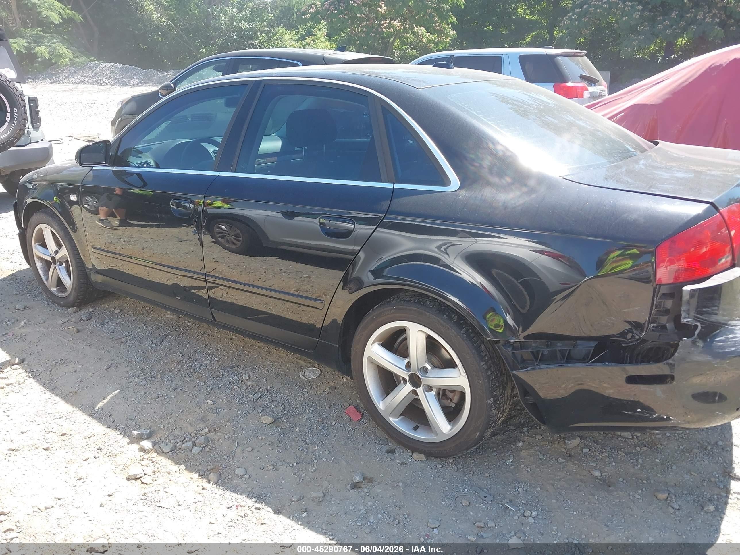 2007 Audi A4 3.2 Черный vin: WAUDH78EX7A251371