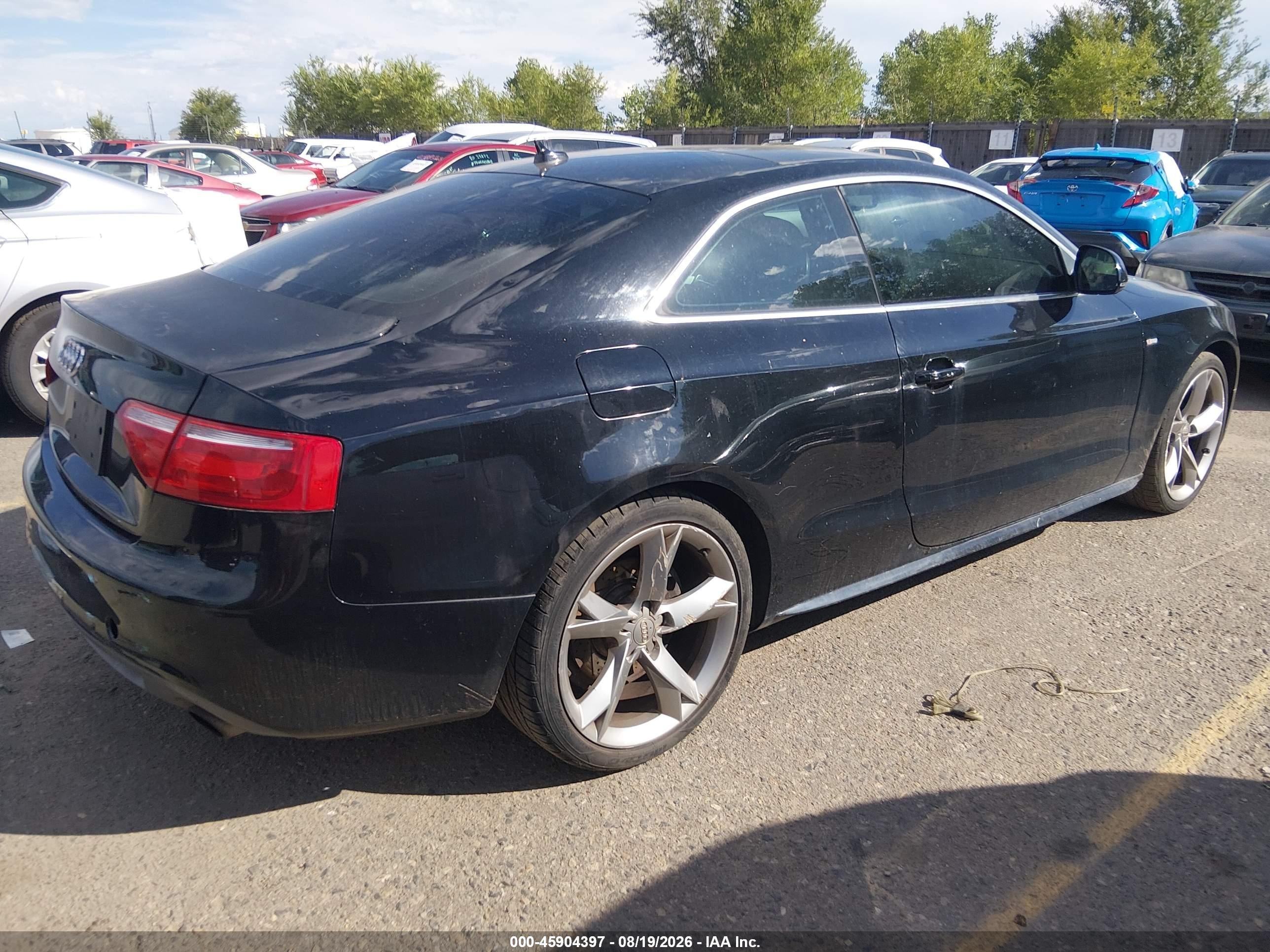 2009 Audi A5 3.2l Black vin: WAUDK78T19A003786