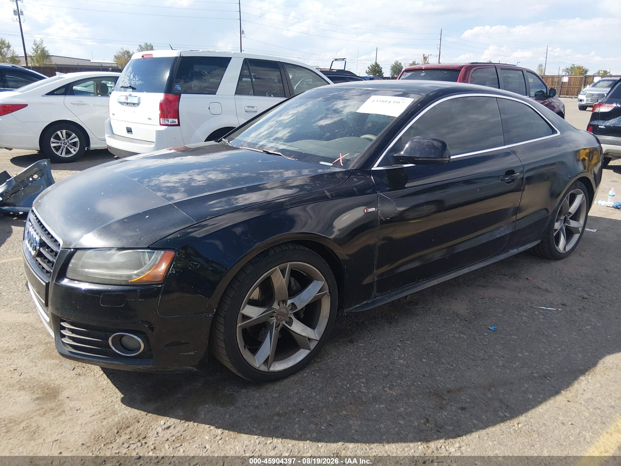 2009 Audi A5 3.2l Black vin: WAUDK78T19A003786