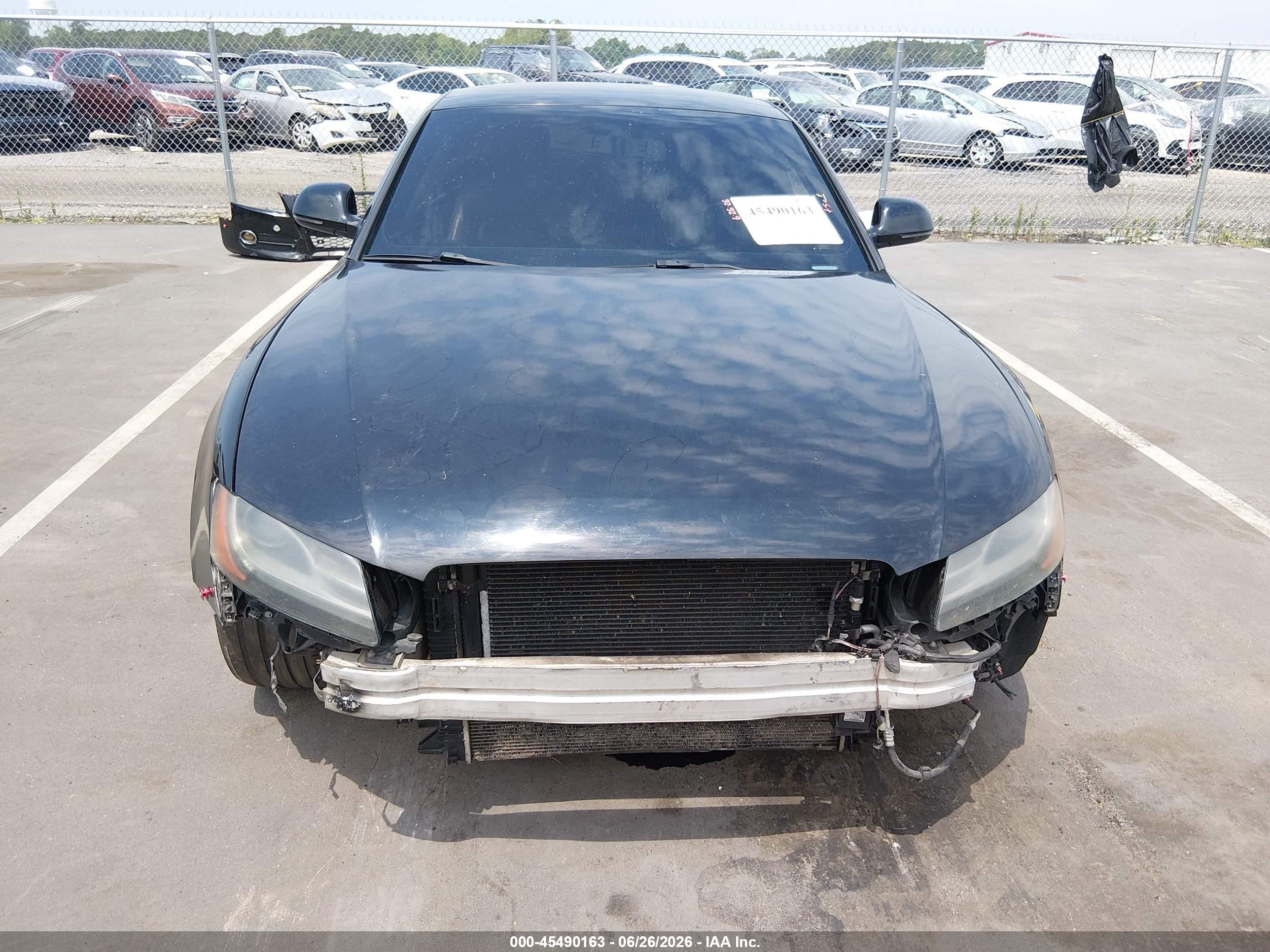 2008 Audi A5 3.2l Black vin: WAUDK78T28A020353