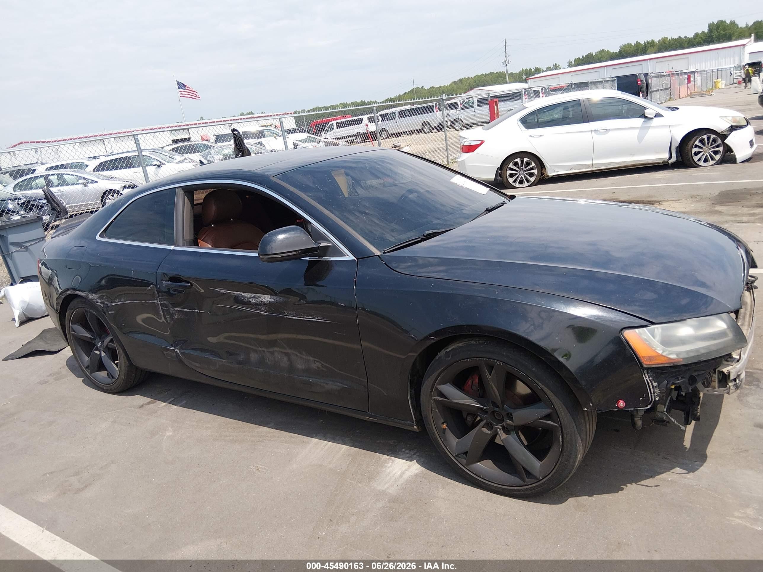 2008 Audi A5 3.2l Black vin: WAUDK78T28A020353