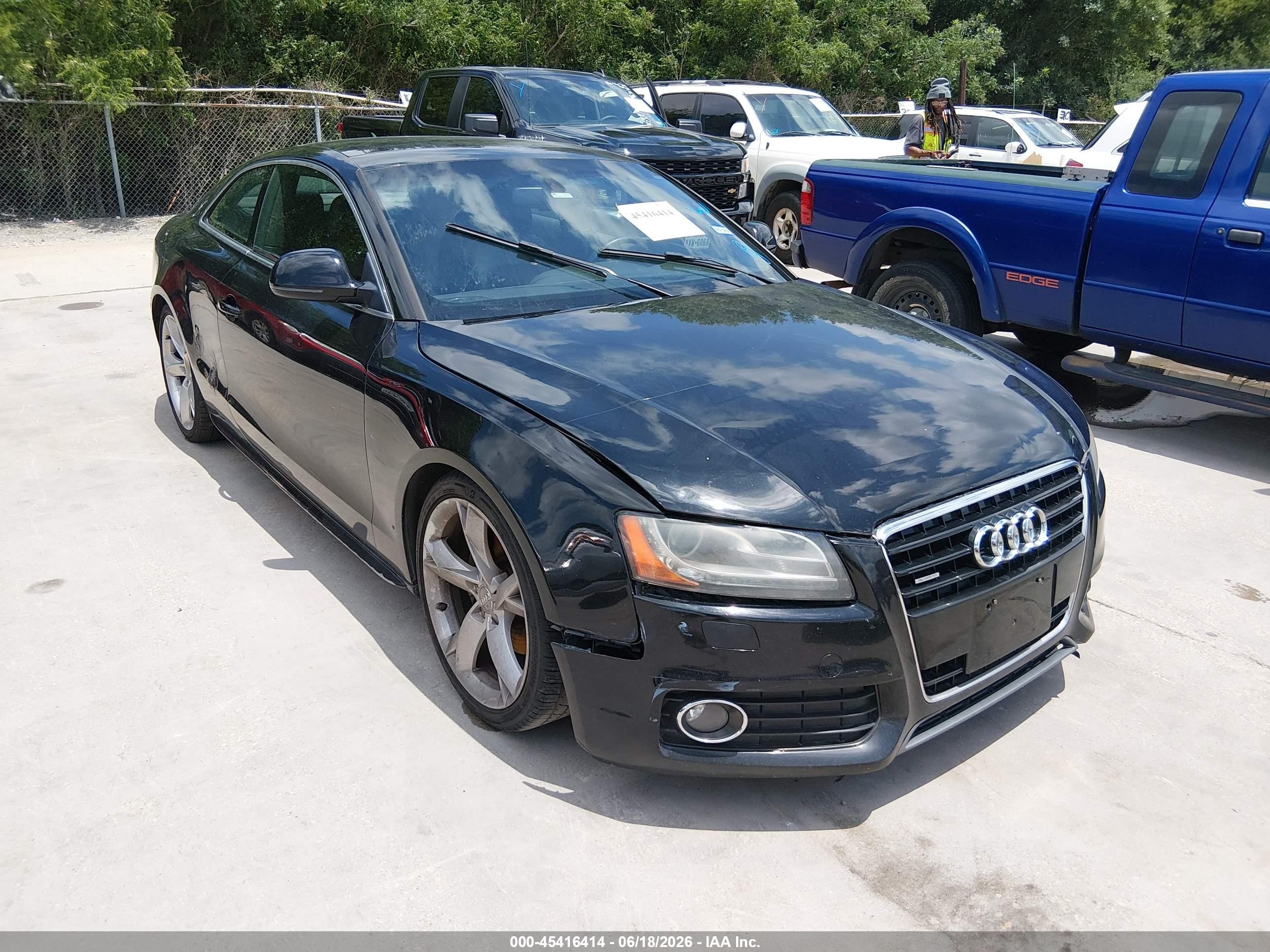 2009 Audi A5 3.2l Черный vin: WAUDK78T29A024162