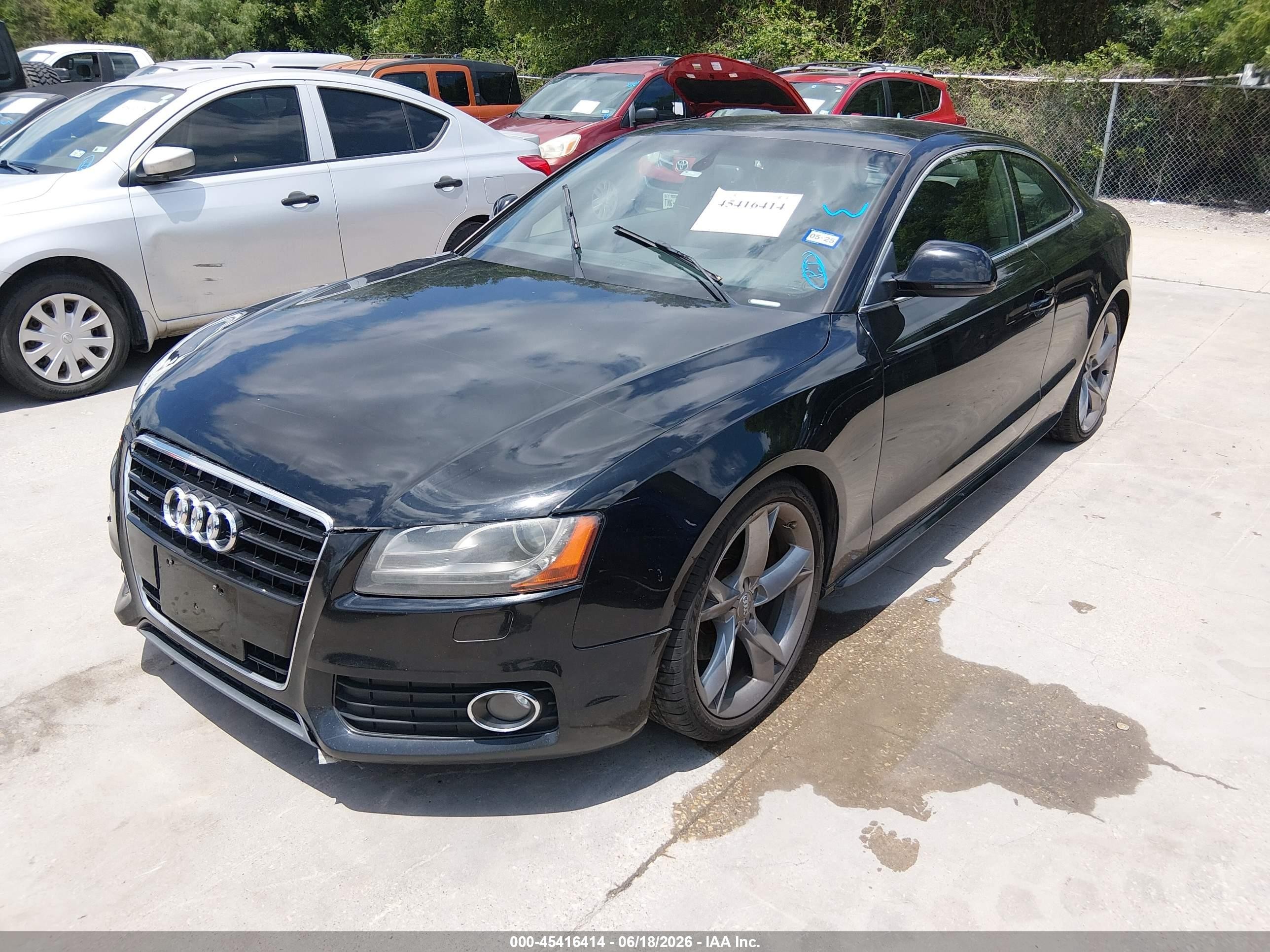 2009 Audi A5 3.2l Black vin: WAUDK78T29A024162