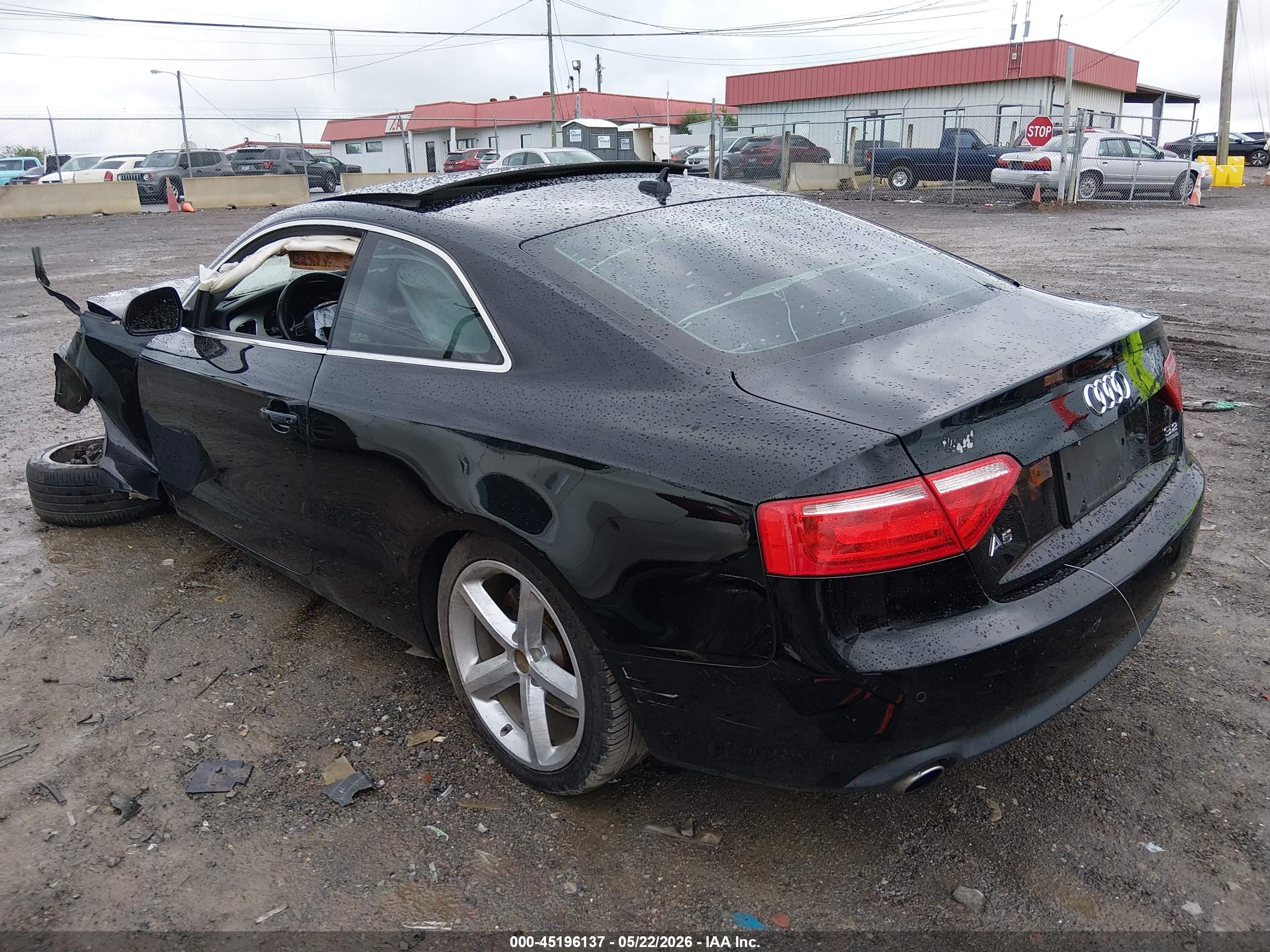 2009 Audi A5 3.2l Black vin: WAUDK78T39A001778