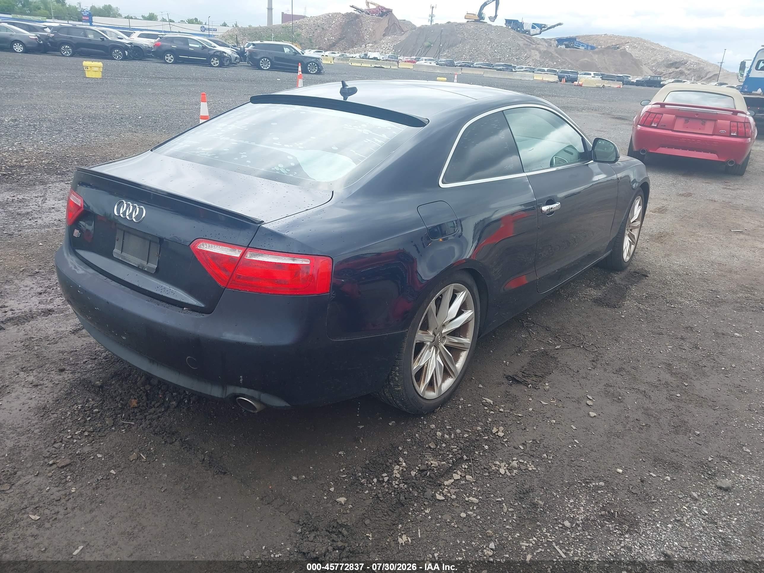 2009 Audi A5 3.2l Black vin: WAUDK78T39A013512