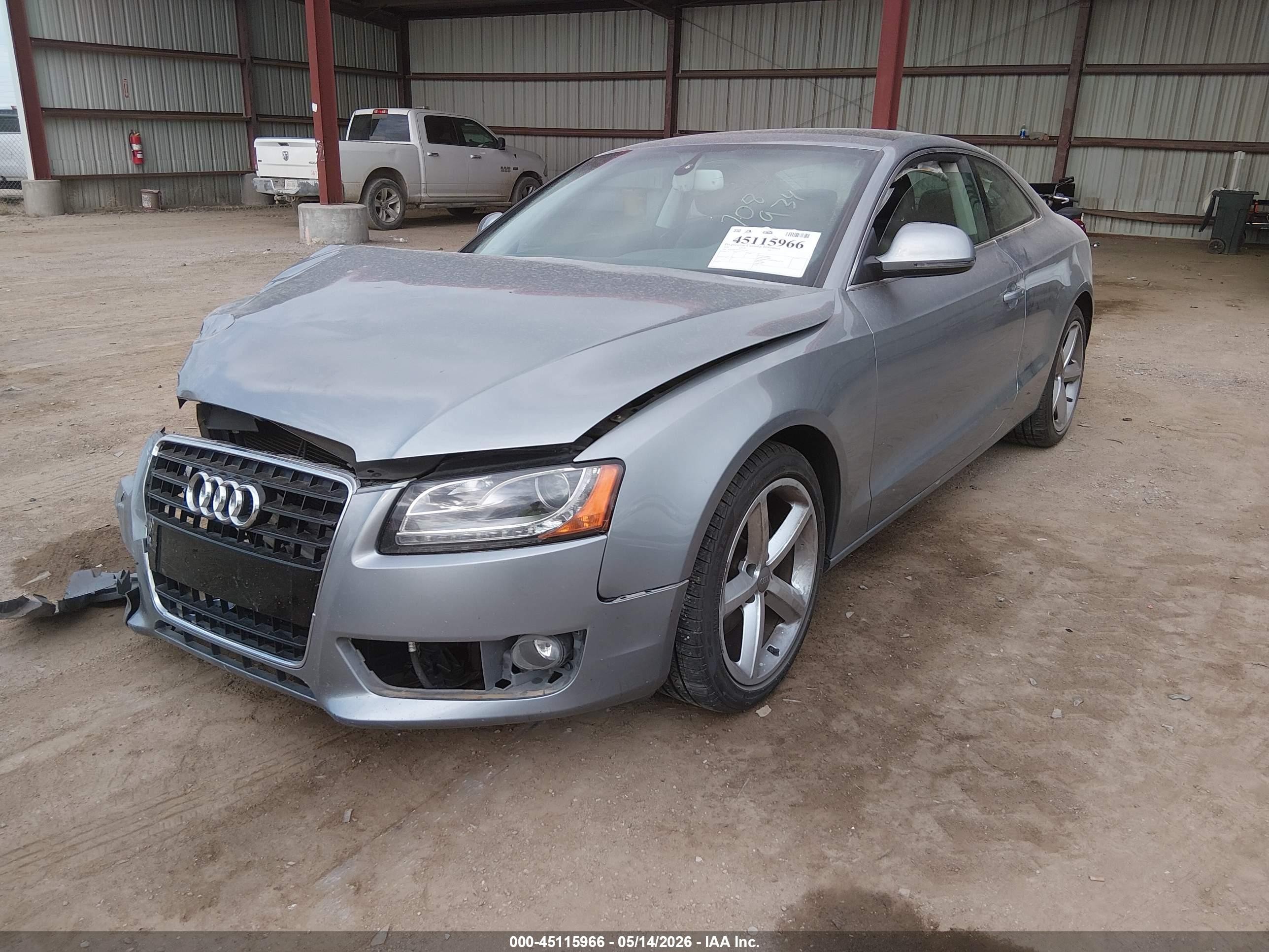 2009 Audi A5 3.2l Gray vin: WAUDK78T39A013526