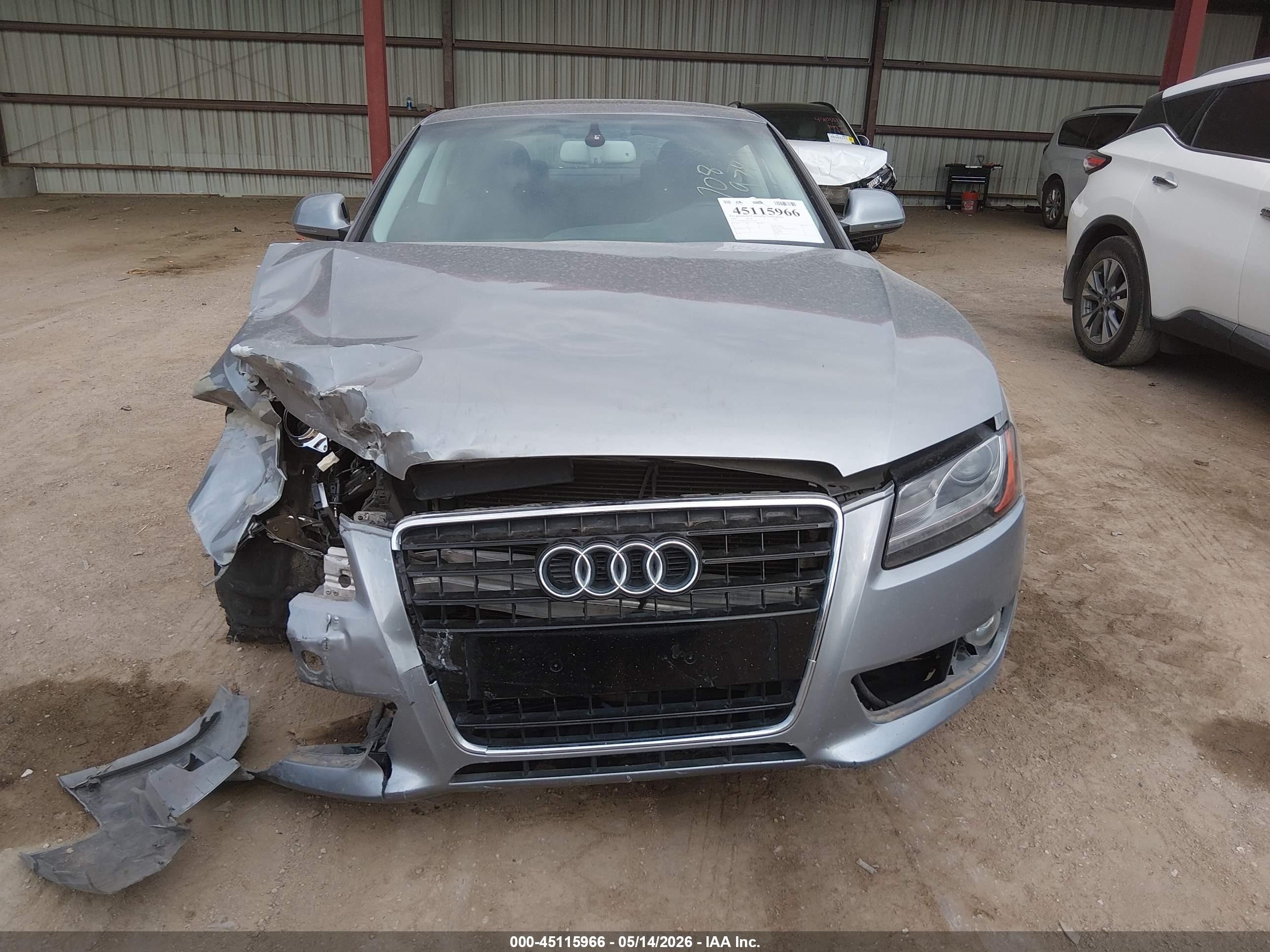 2009 Audi A5 3.2l Gray vin: WAUDK78T39A013526