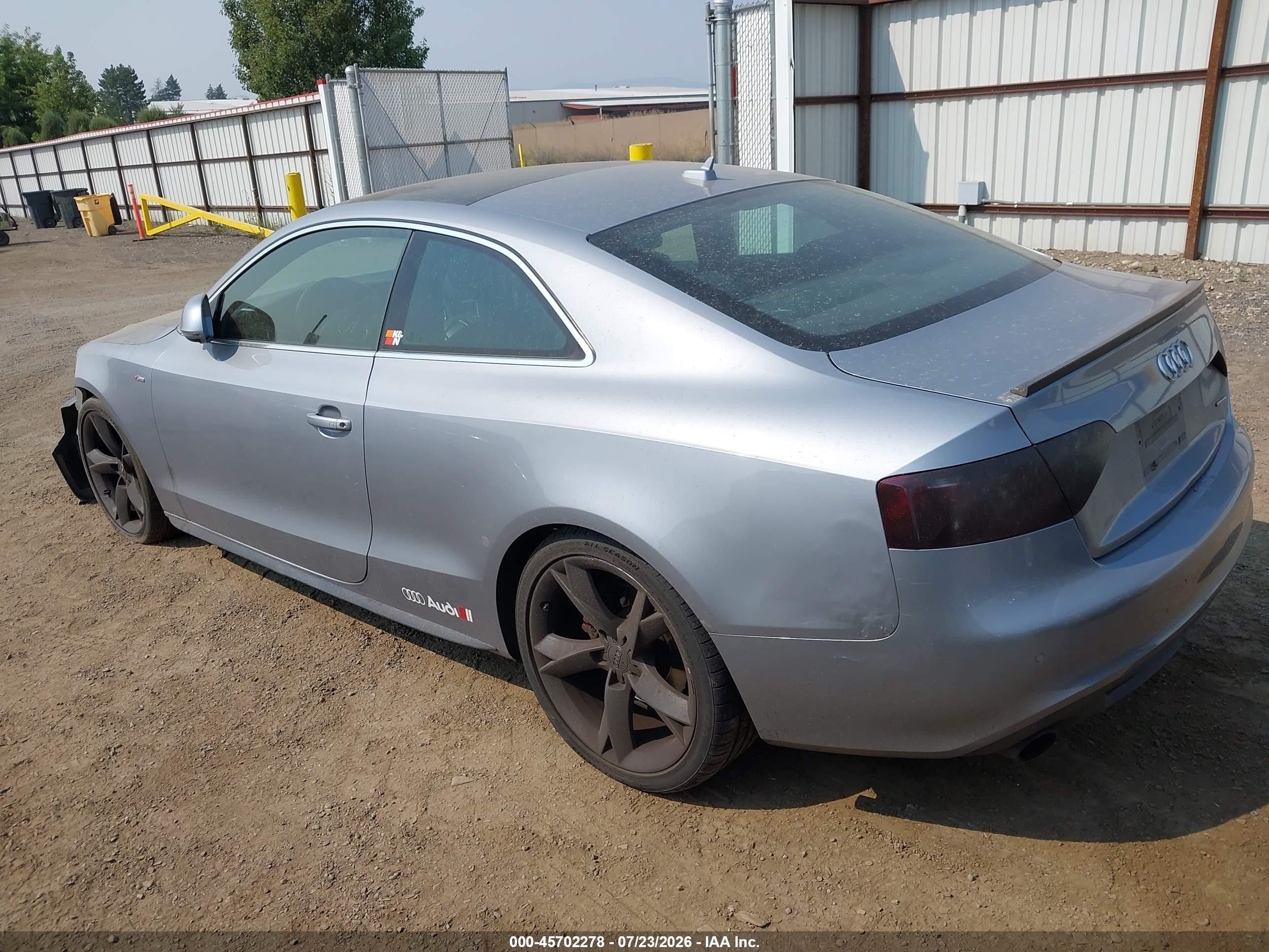 2008 Audi A5 3.2l Gray vin: WAUDK78T48A024033