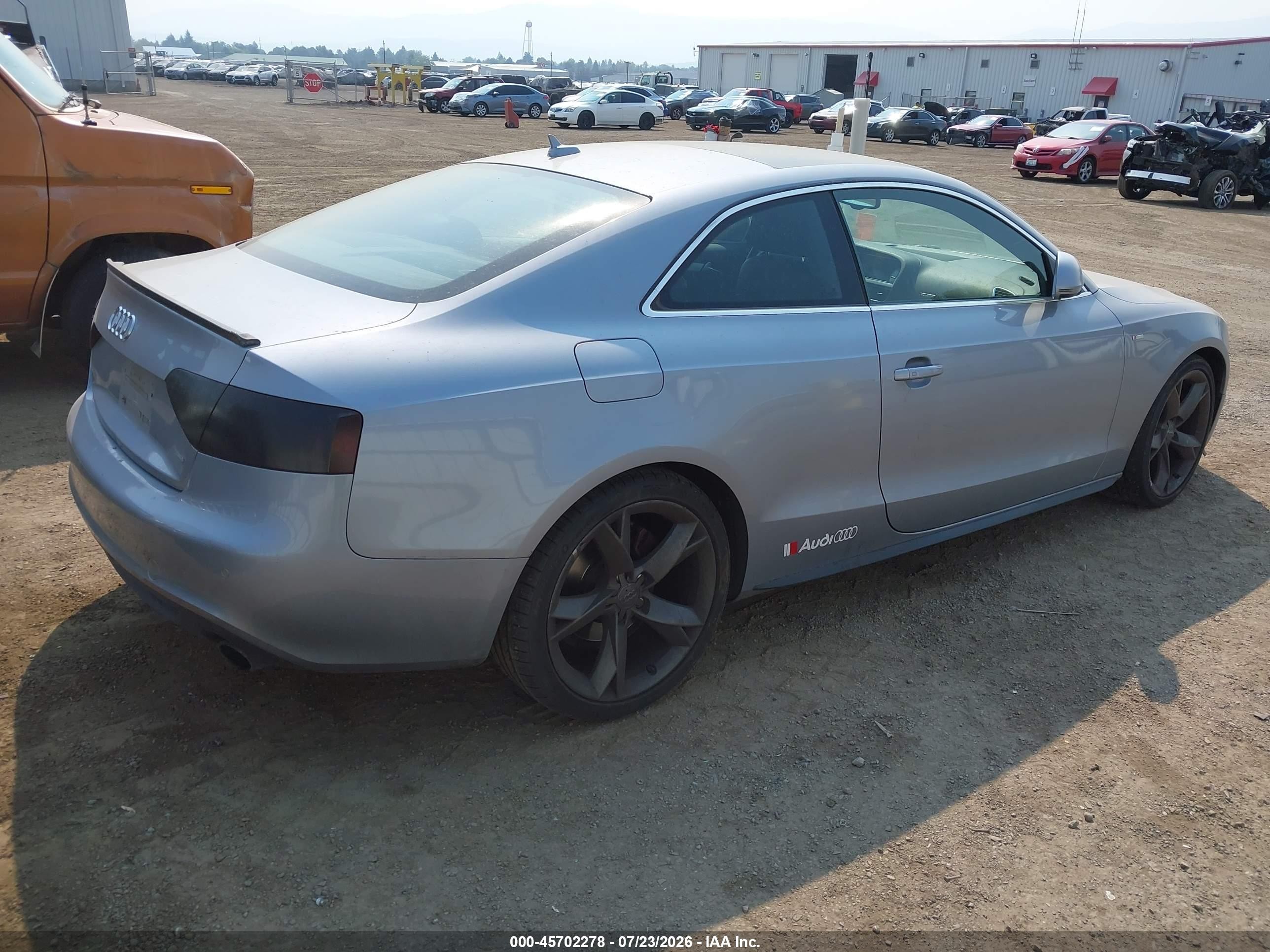2008 Audi A5 3.2l Gray vin: WAUDK78T48A024033