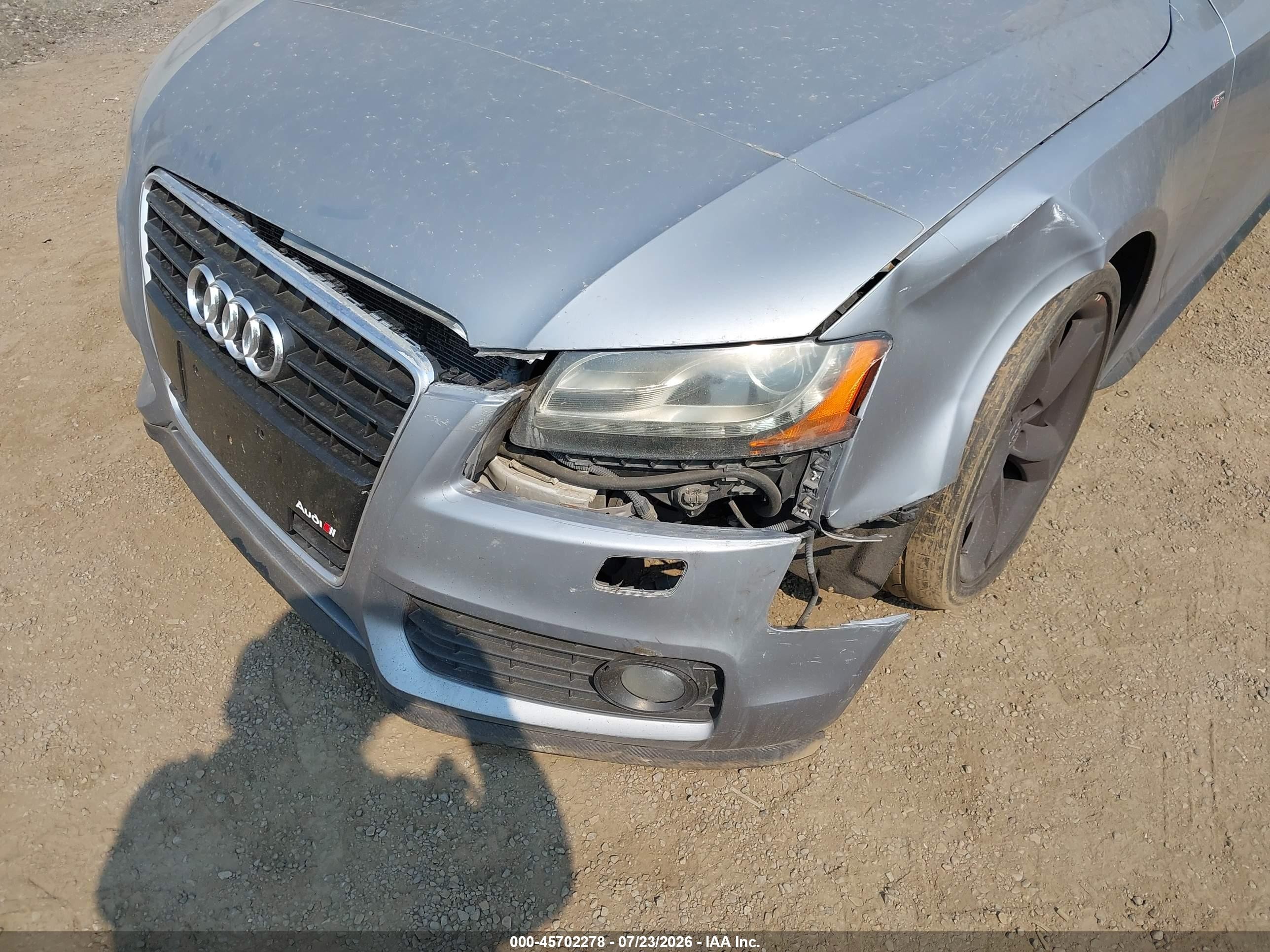 2008 Audi A5 3.2l Gray vin: WAUDK78T48A024033