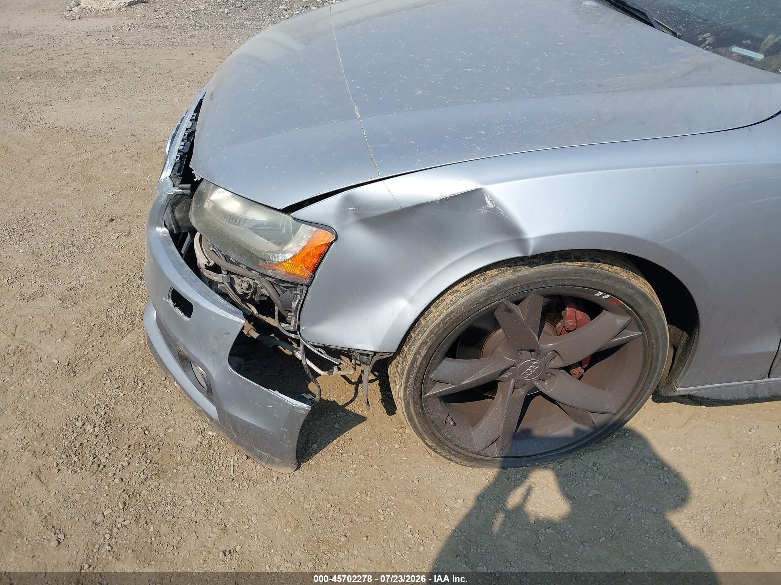2008 Audi A5 3.2l Gray vin: WAUDK78T48A024033