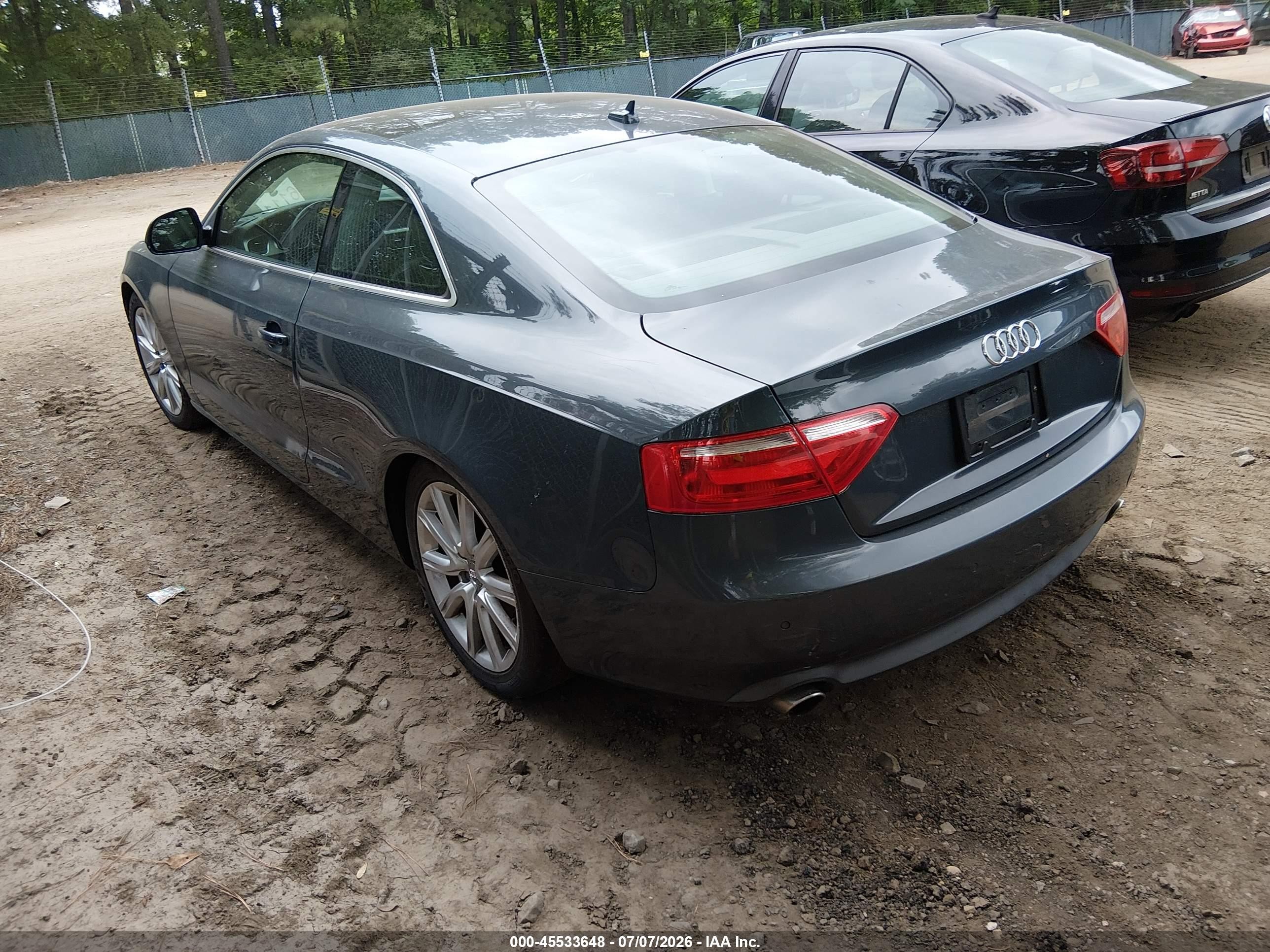 2009 Audi A5 3.2l Gray vin: WAUDK78T49A013857