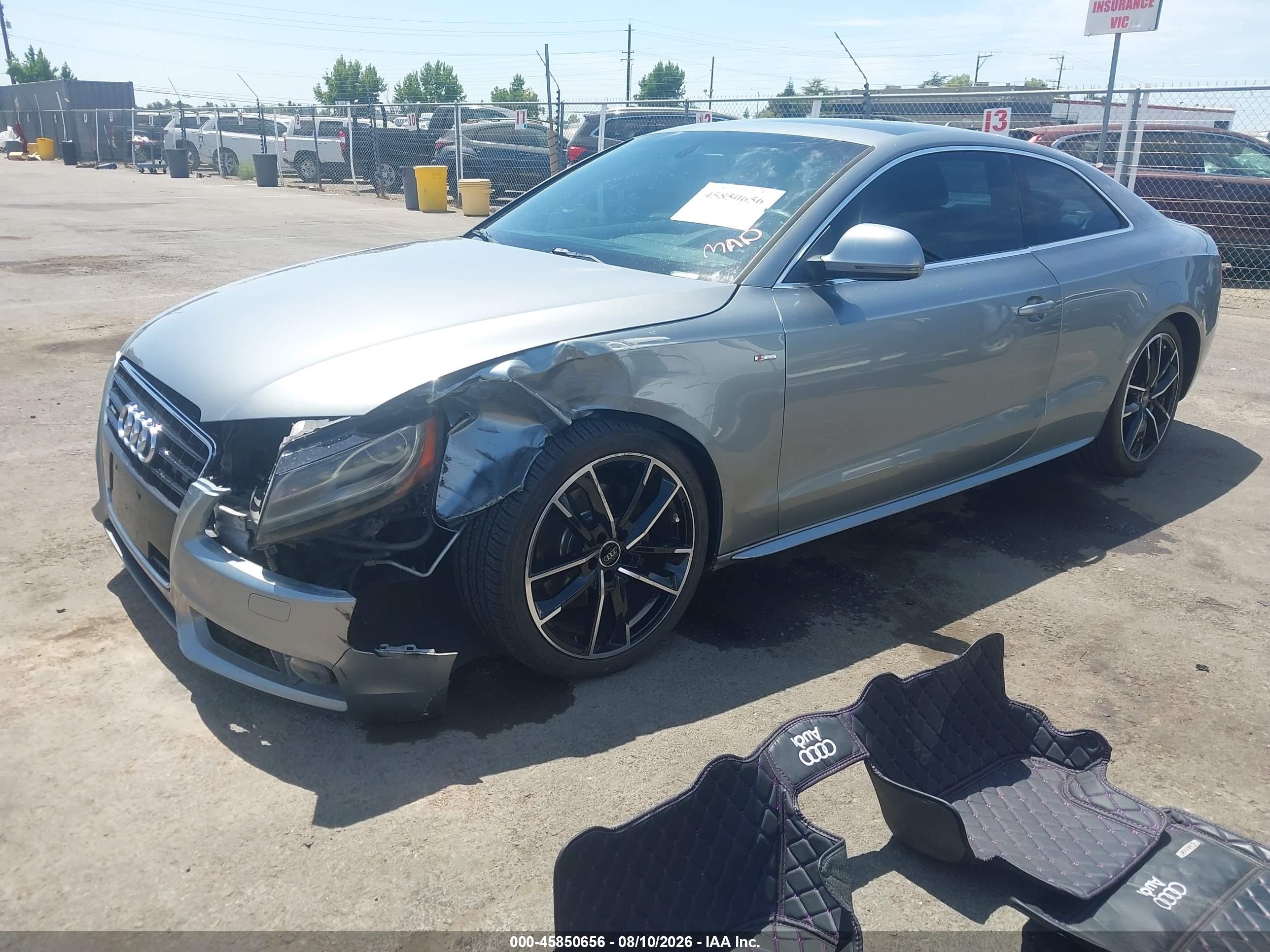 2009 Audi A5 3.2l Silver vin: WAUDK78T49A050147
