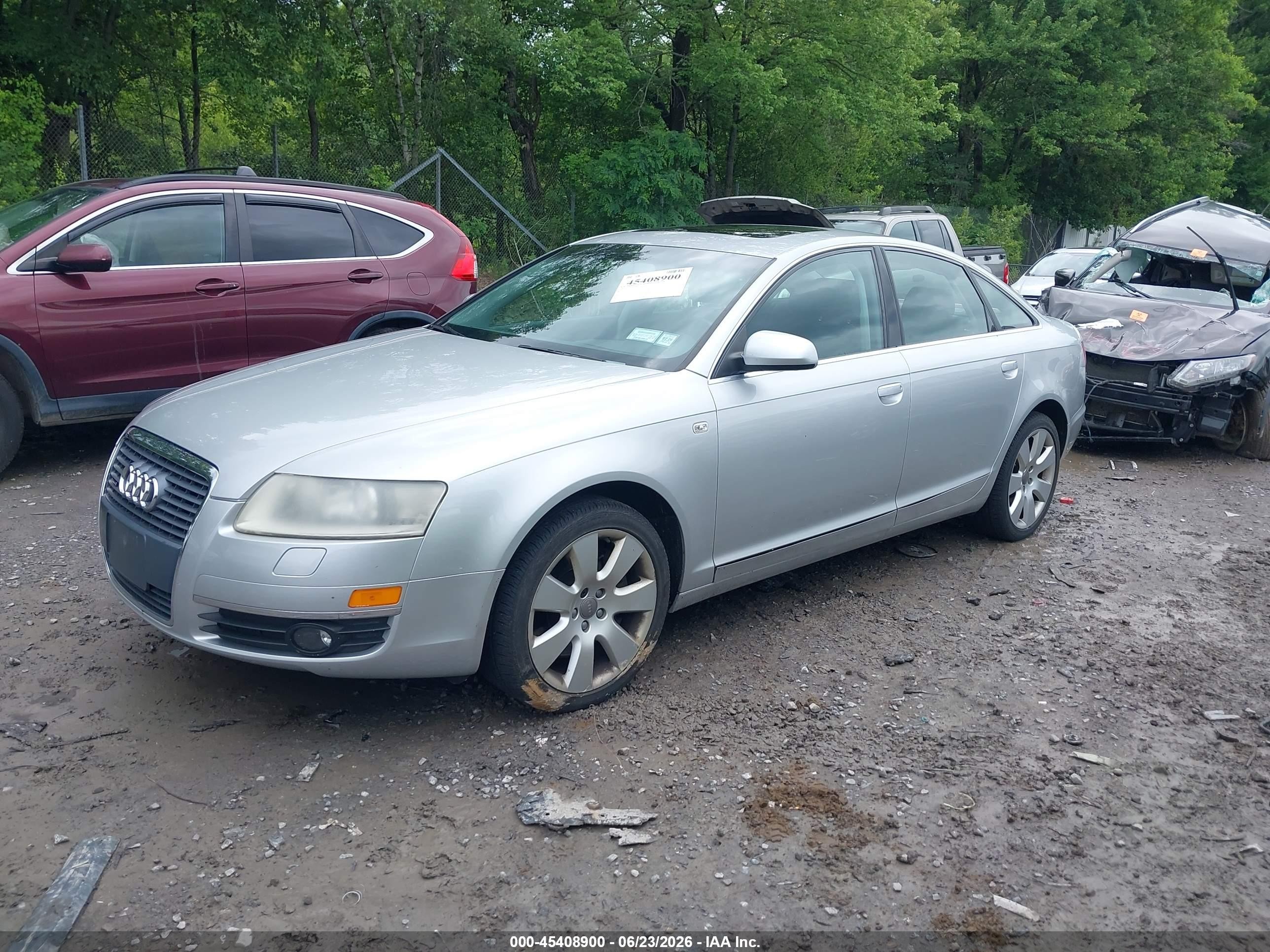 2005 Audi A6 4.2 Silver vin: WAUDL74F95N122721