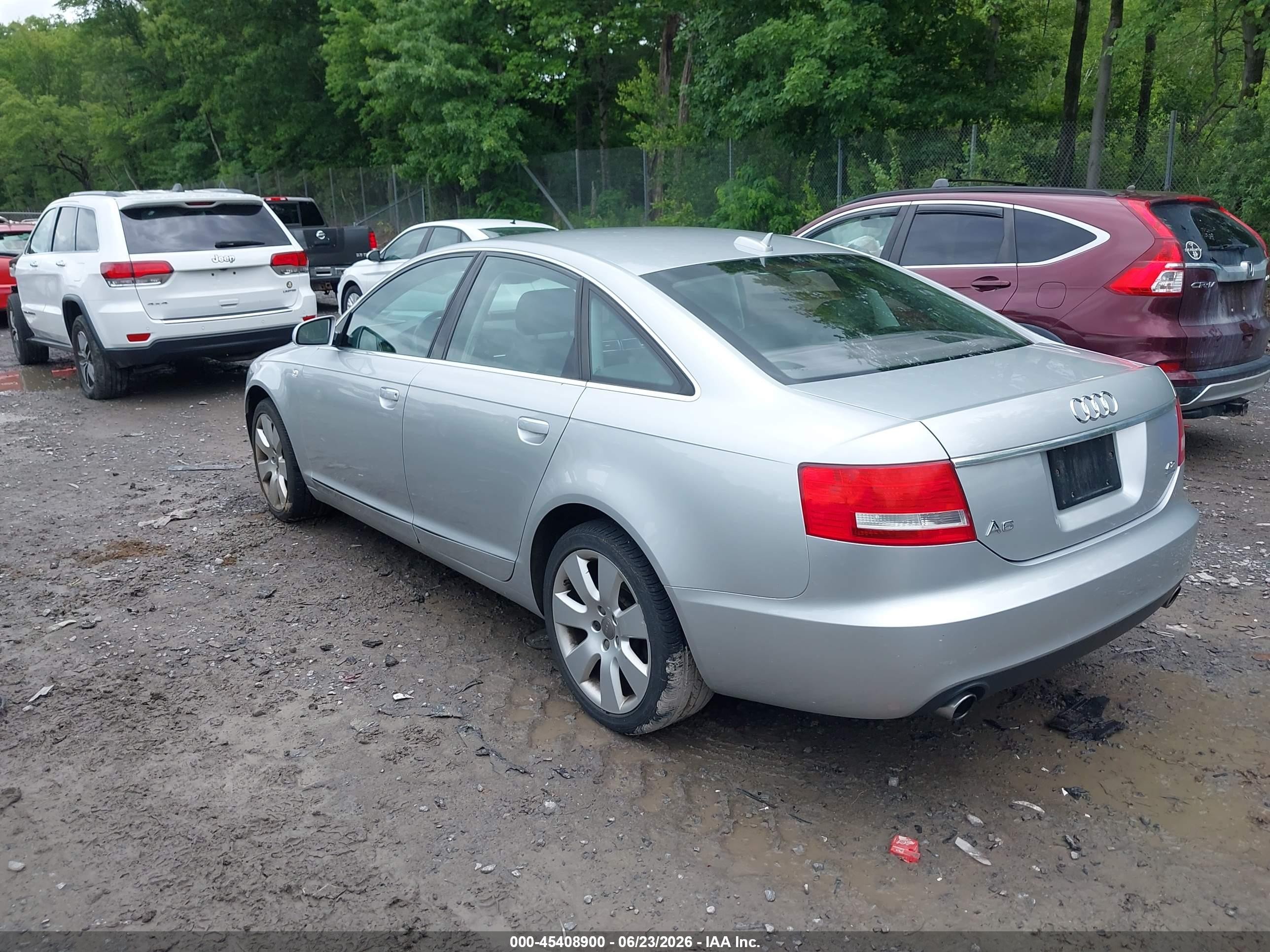 2005 Audi A6 4.2 Silver vin: WAUDL74F95N122721