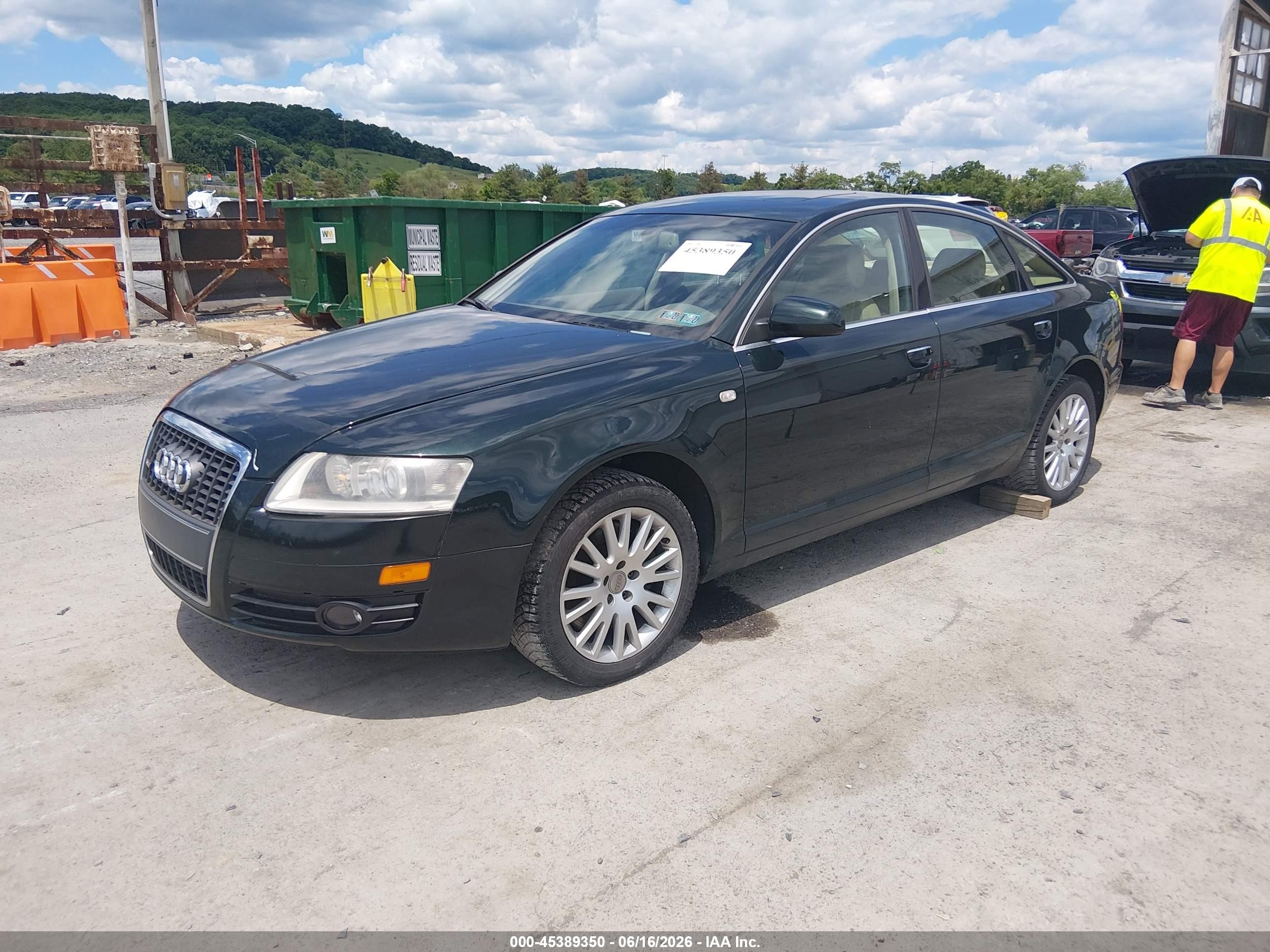 2006 Audi A6 4.2 Green vin: WAUDL74FX6N140131