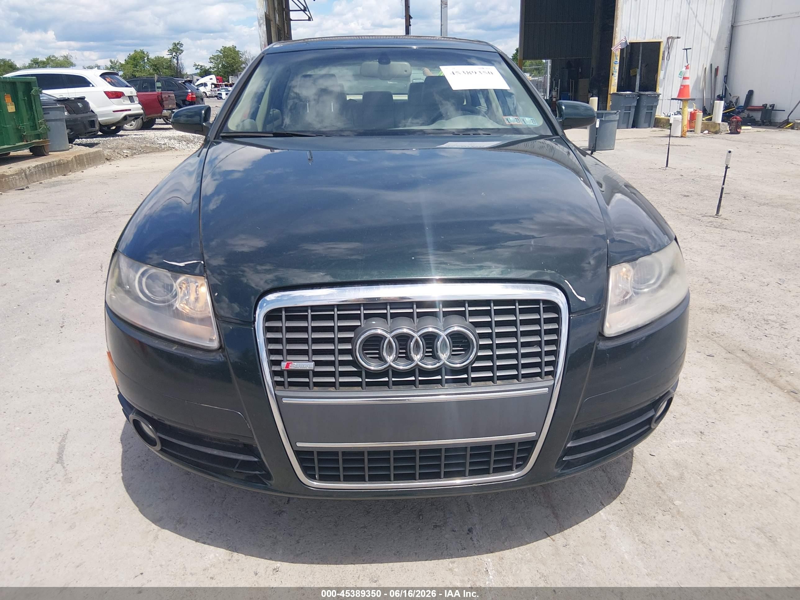 2006 Audi A6 4.2 Green vin: WAUDL74FX6N140131
