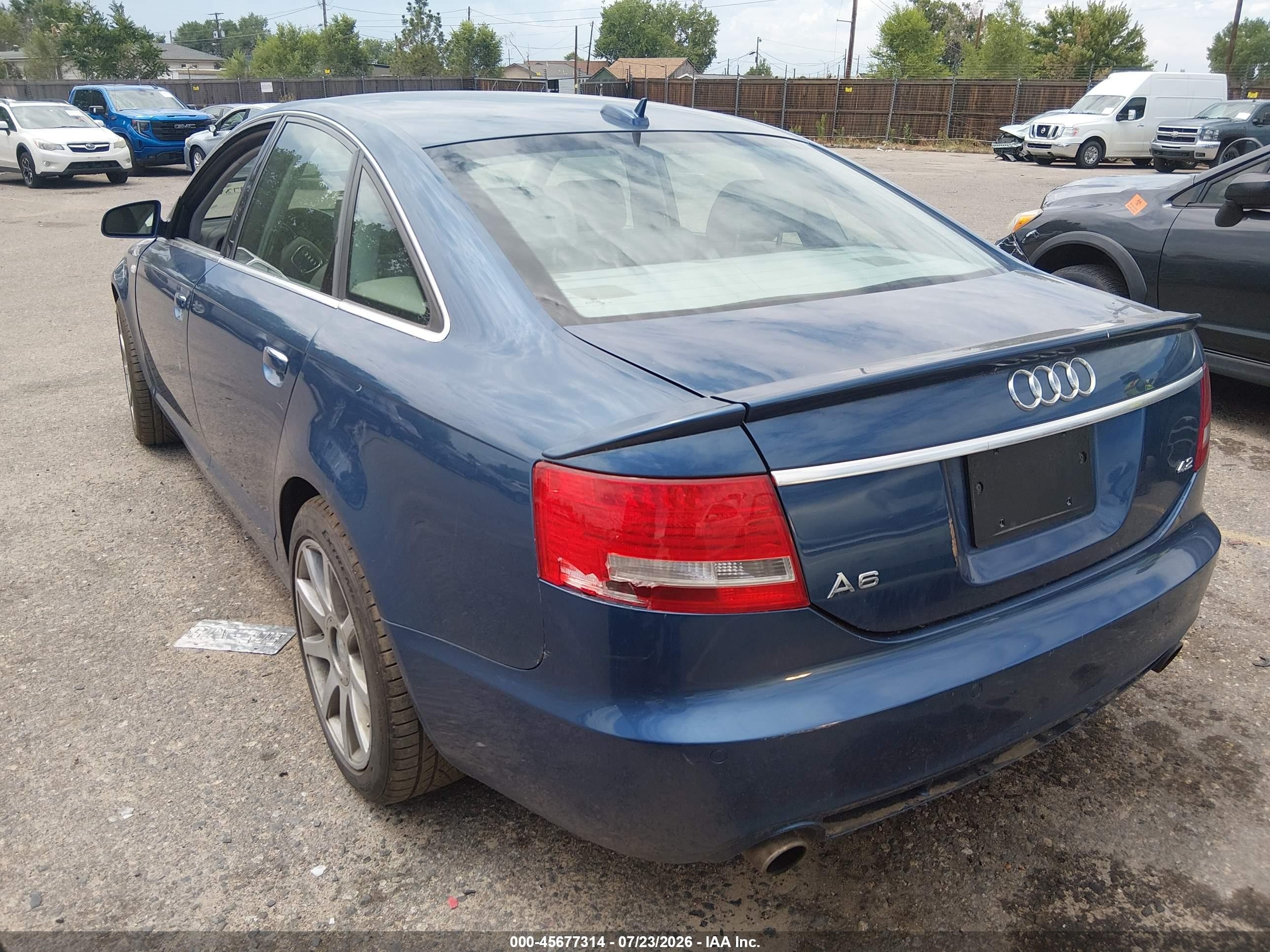 2005 Audi A6 4.2 Blue vin: WAUDL94F05N028108