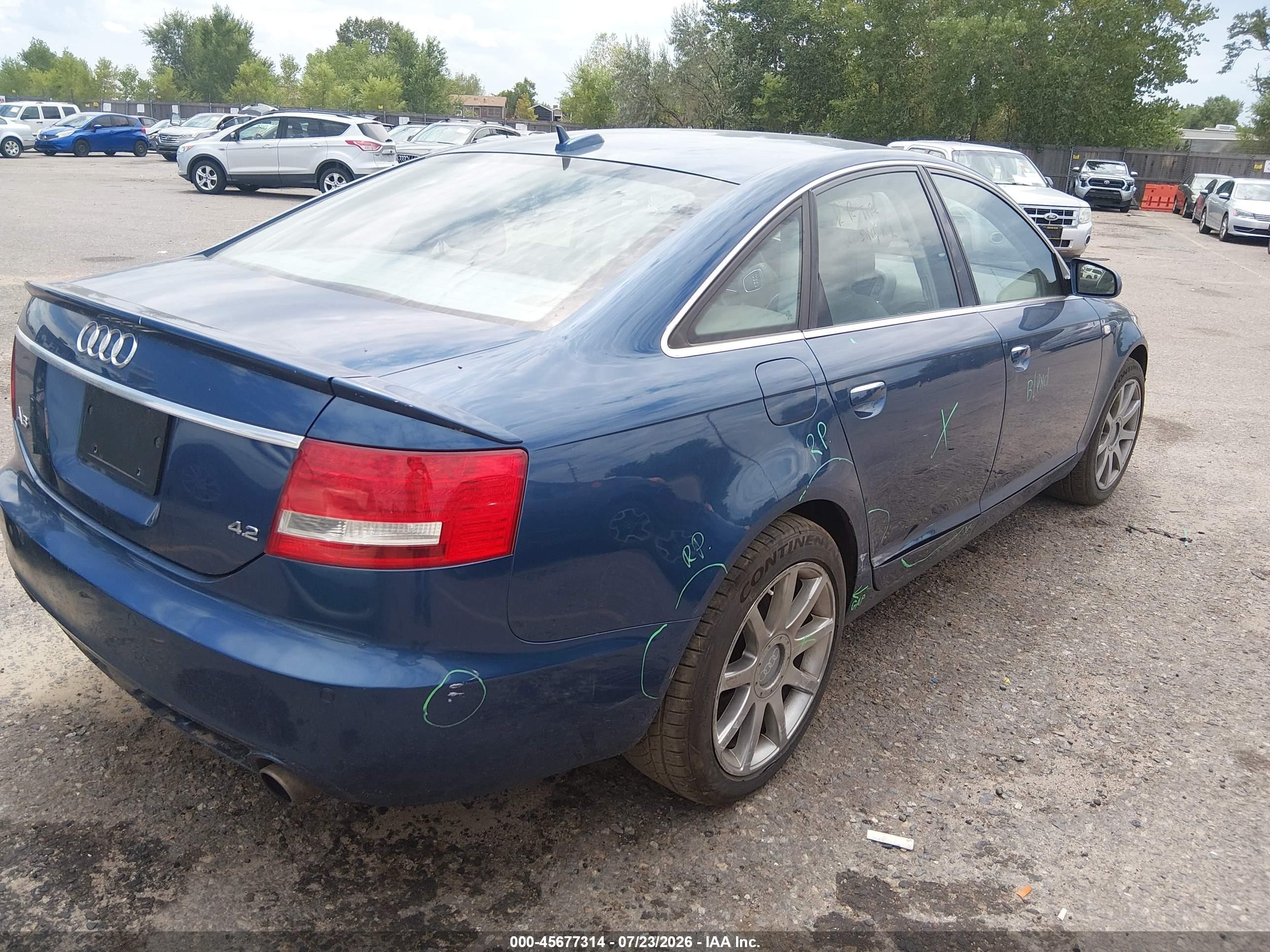 2005 Audi A6 4.2 Blue vin: WAUDL94F05N028108