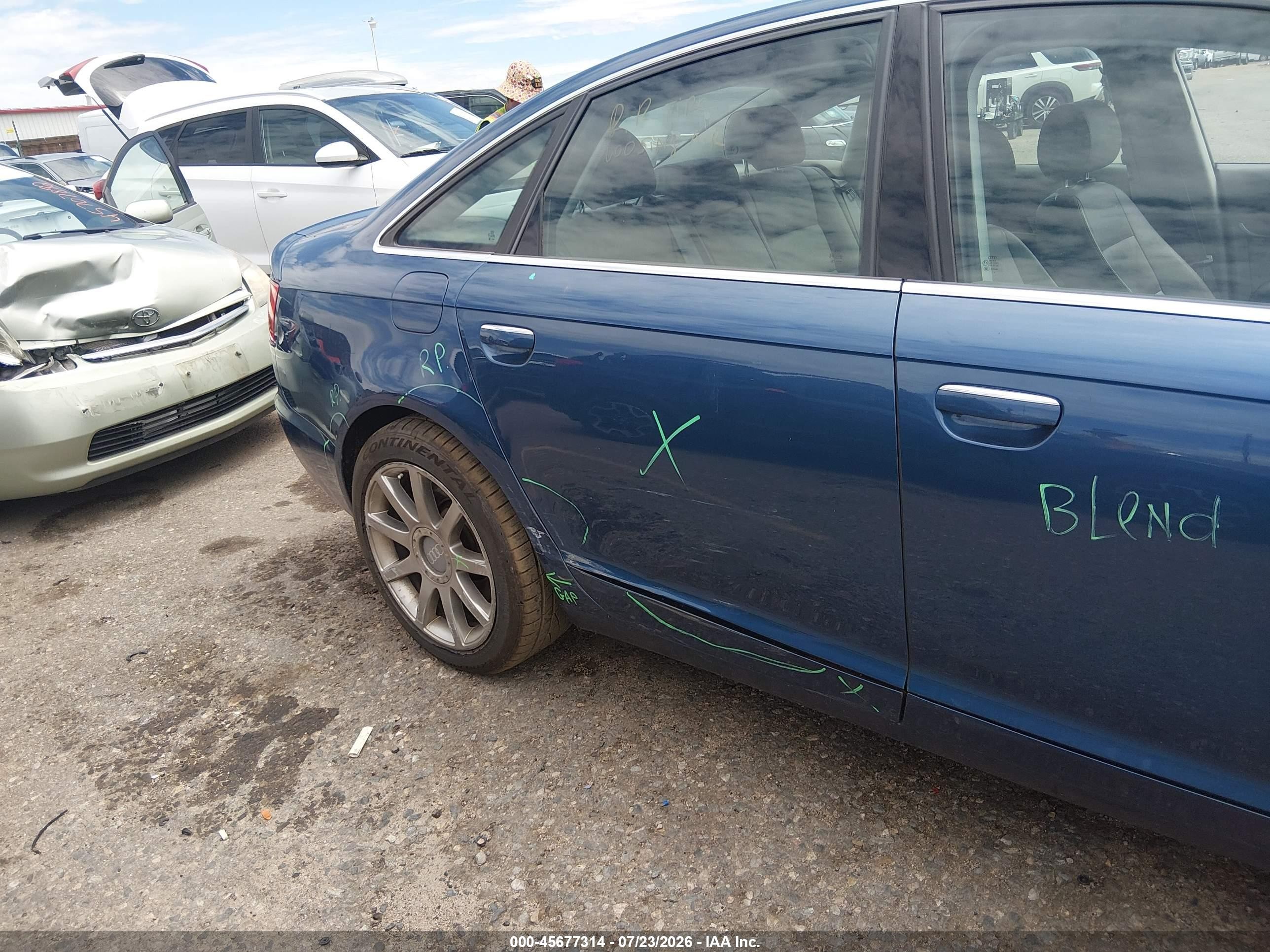 2005 Audi A6 4.2 Blue vin: WAUDL94F05N028108