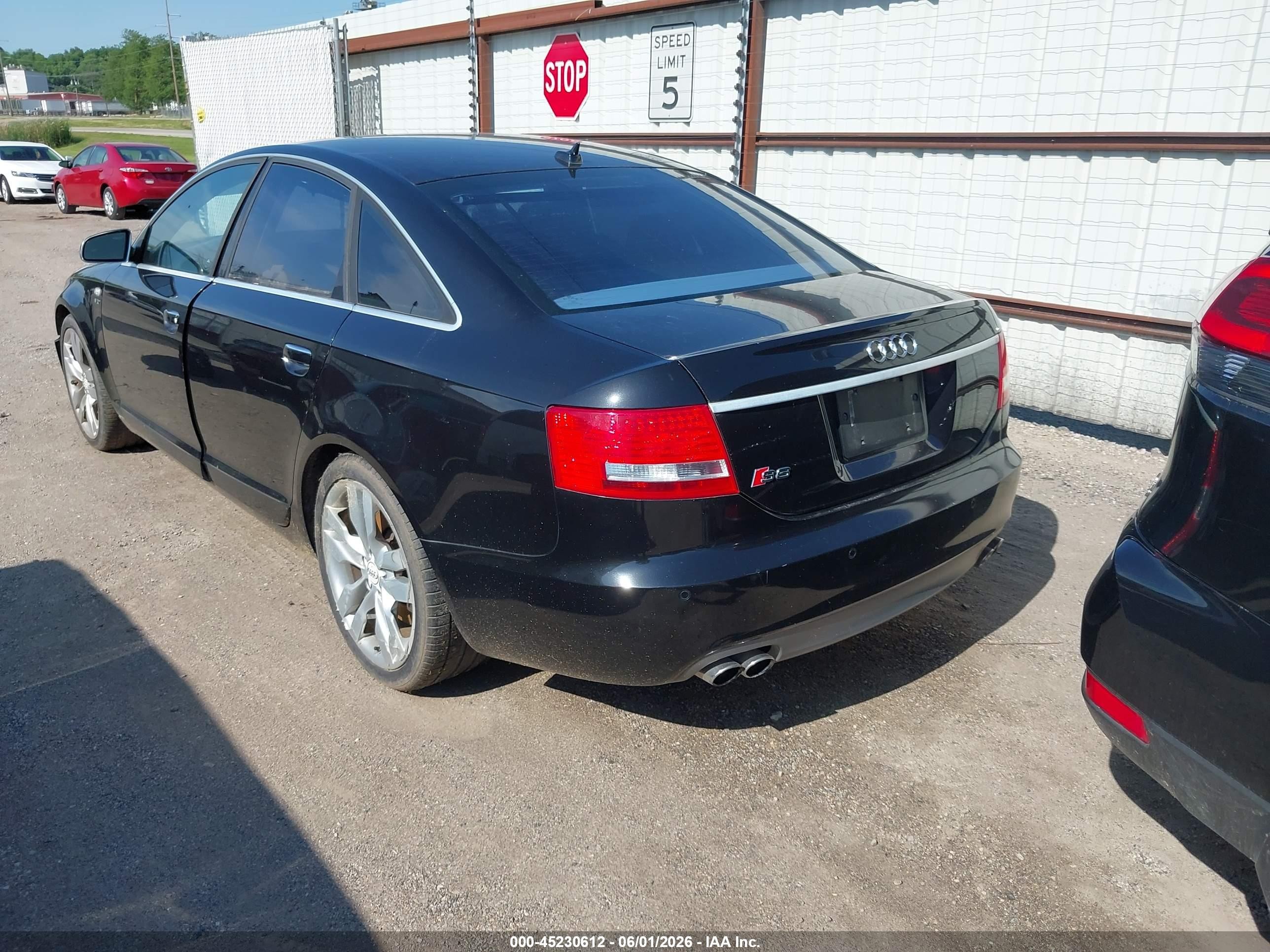 2008 Audi S6 5.2 Black vin: WAUDN74F88N107545