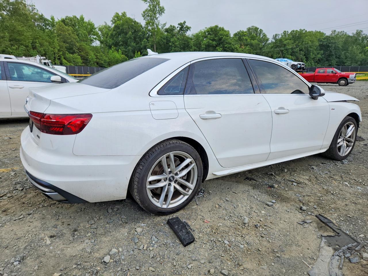 2020 Audi A4 Premium White vin: WAUDNAF41LN009779