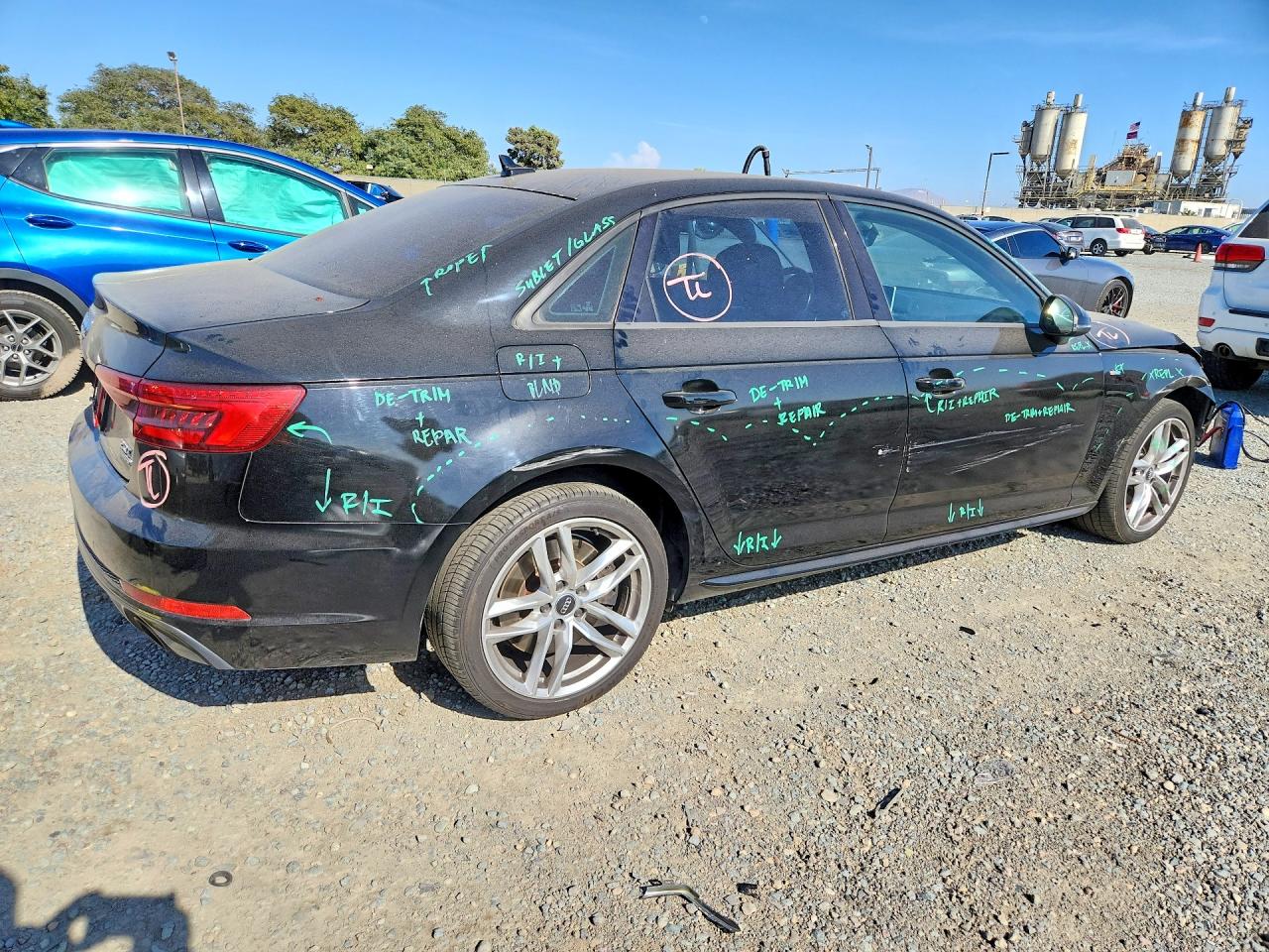 2017 Audi A4 Premium Black vin: WAUDNAF42HN041390