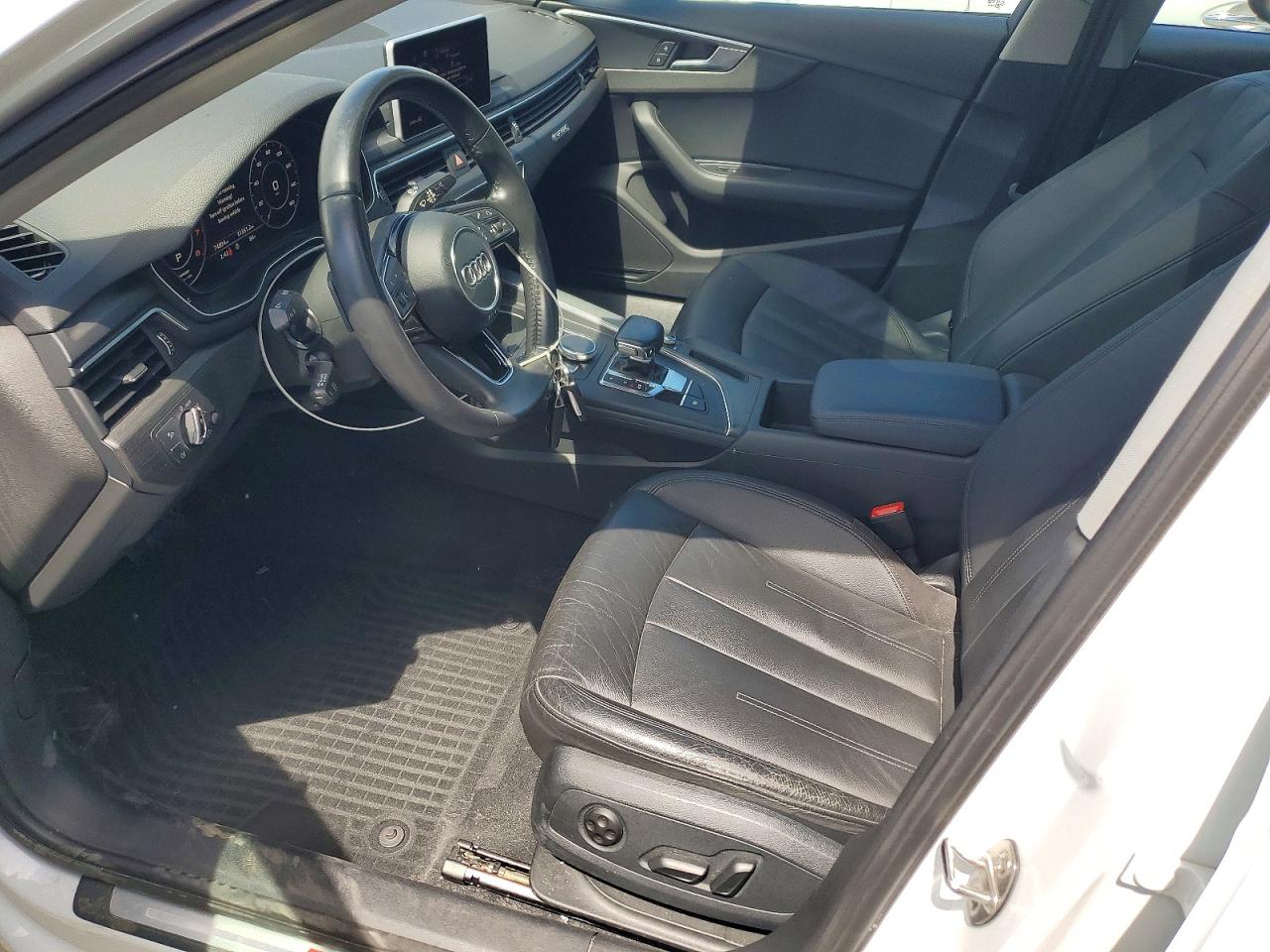 2017 Audi A4 Premium White vin: WAUDNAF47HN049940