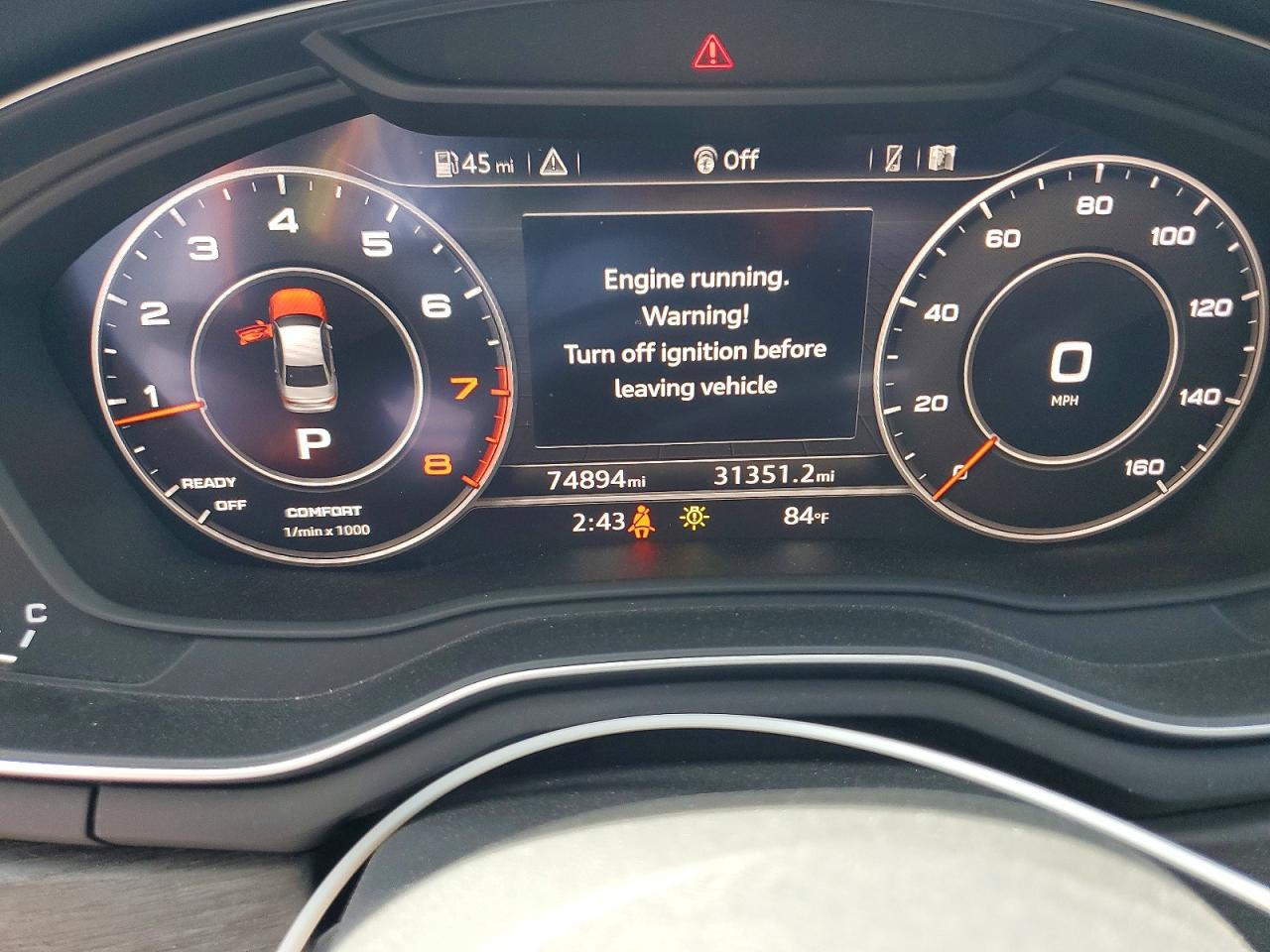 2017 Audi A4 Premium White vin: WAUDNAF47HN049940