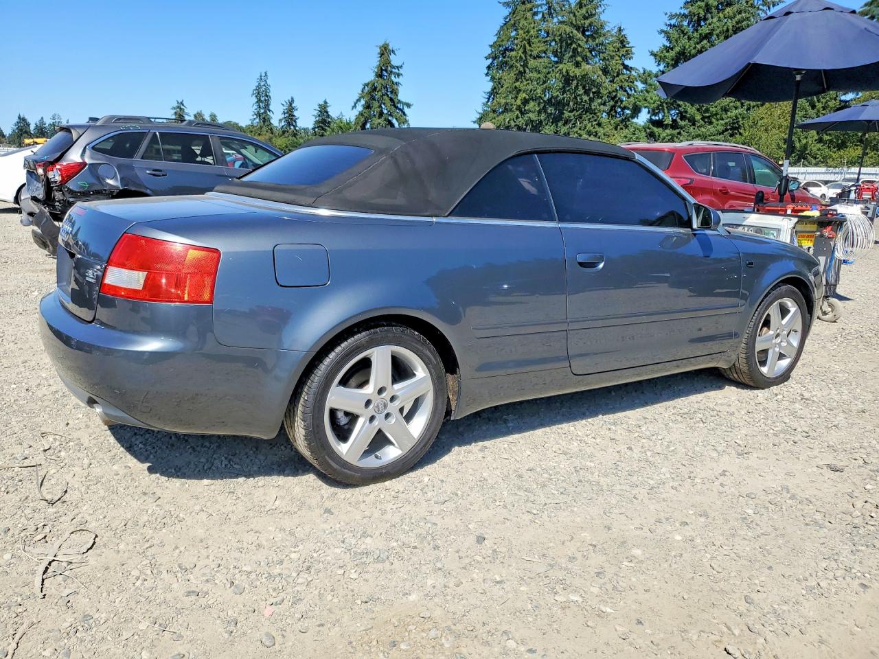 2004 Audi A4 Quattro Gray vin: WAUDT48H04K016684