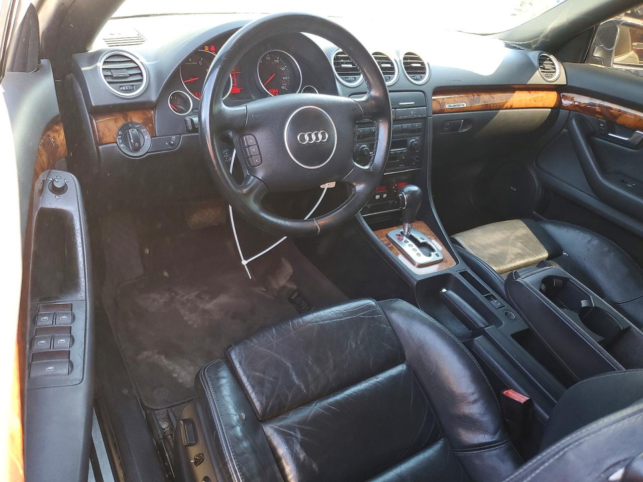 2004 Audi A4 Quattro Gray vin: WAUDT48H04K016684