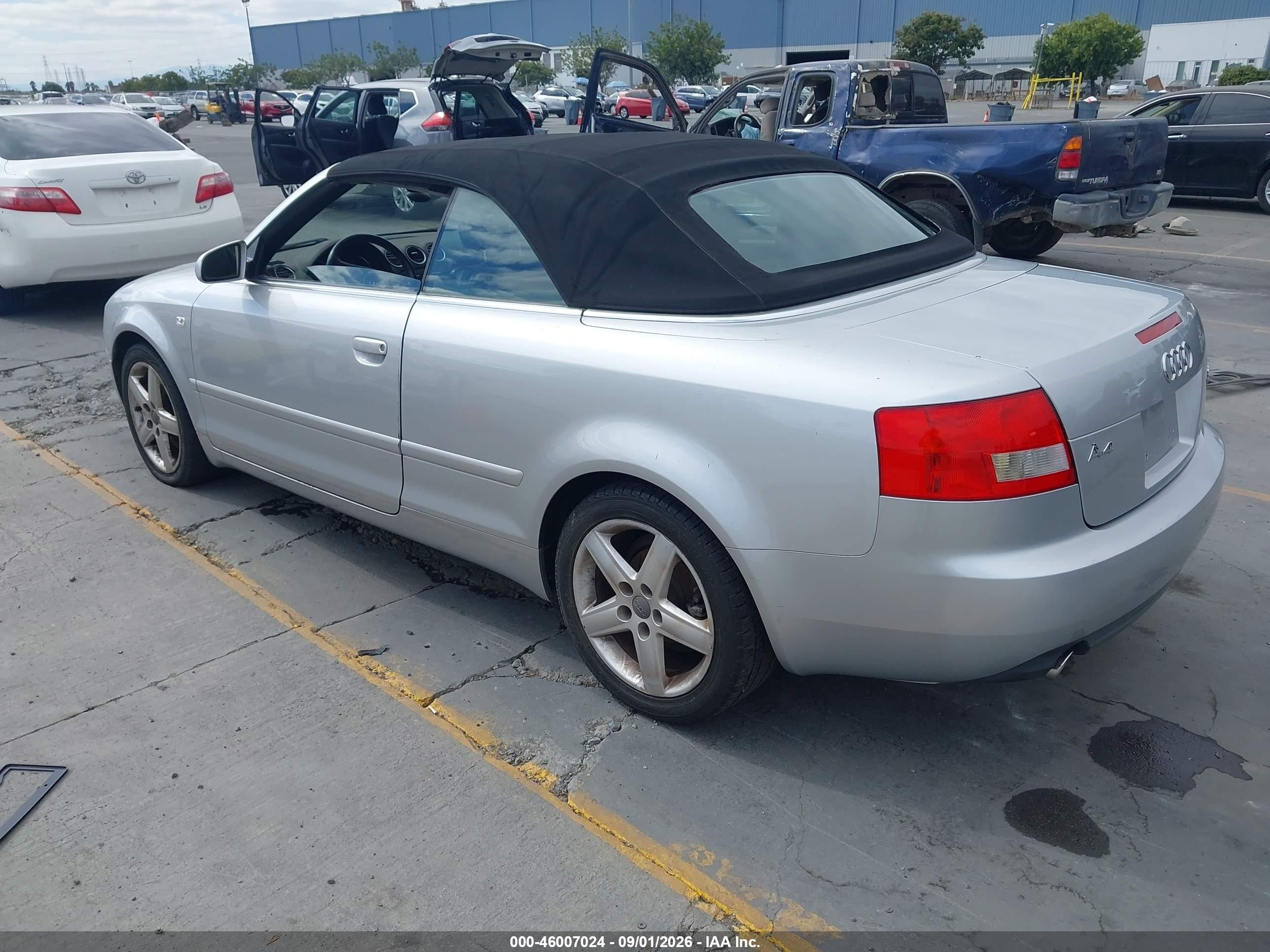 2004 Audi A4 3.0 Серебряный vin: WAUDT48H14K009355