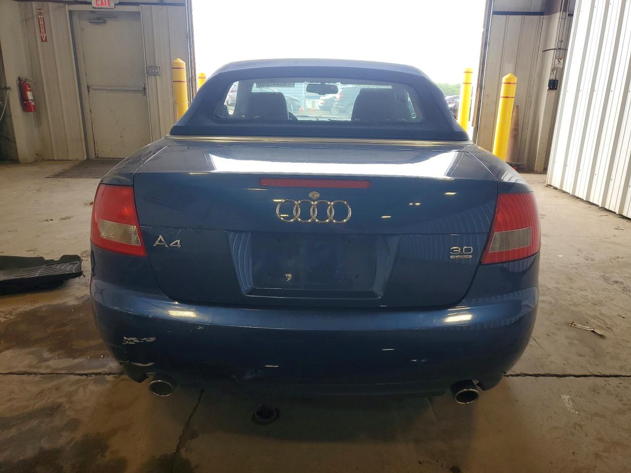 2005 Audi A4 Quattro Cabriolet Синий vin: WAUDT48H25K006157