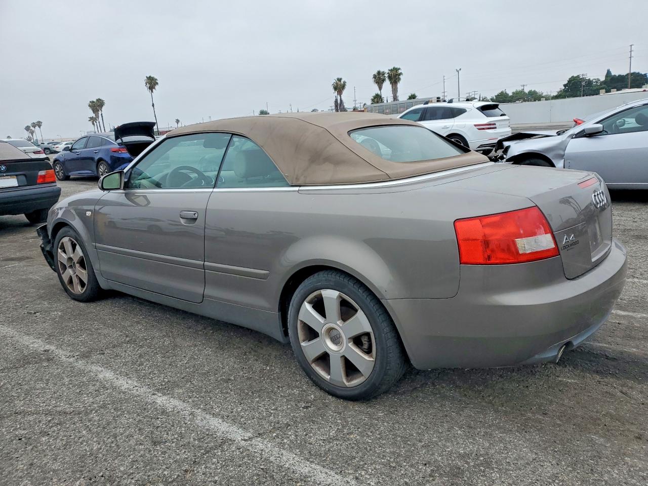 2004 Audi A4 Quattro Gray vin: WAUDT48H34K007610