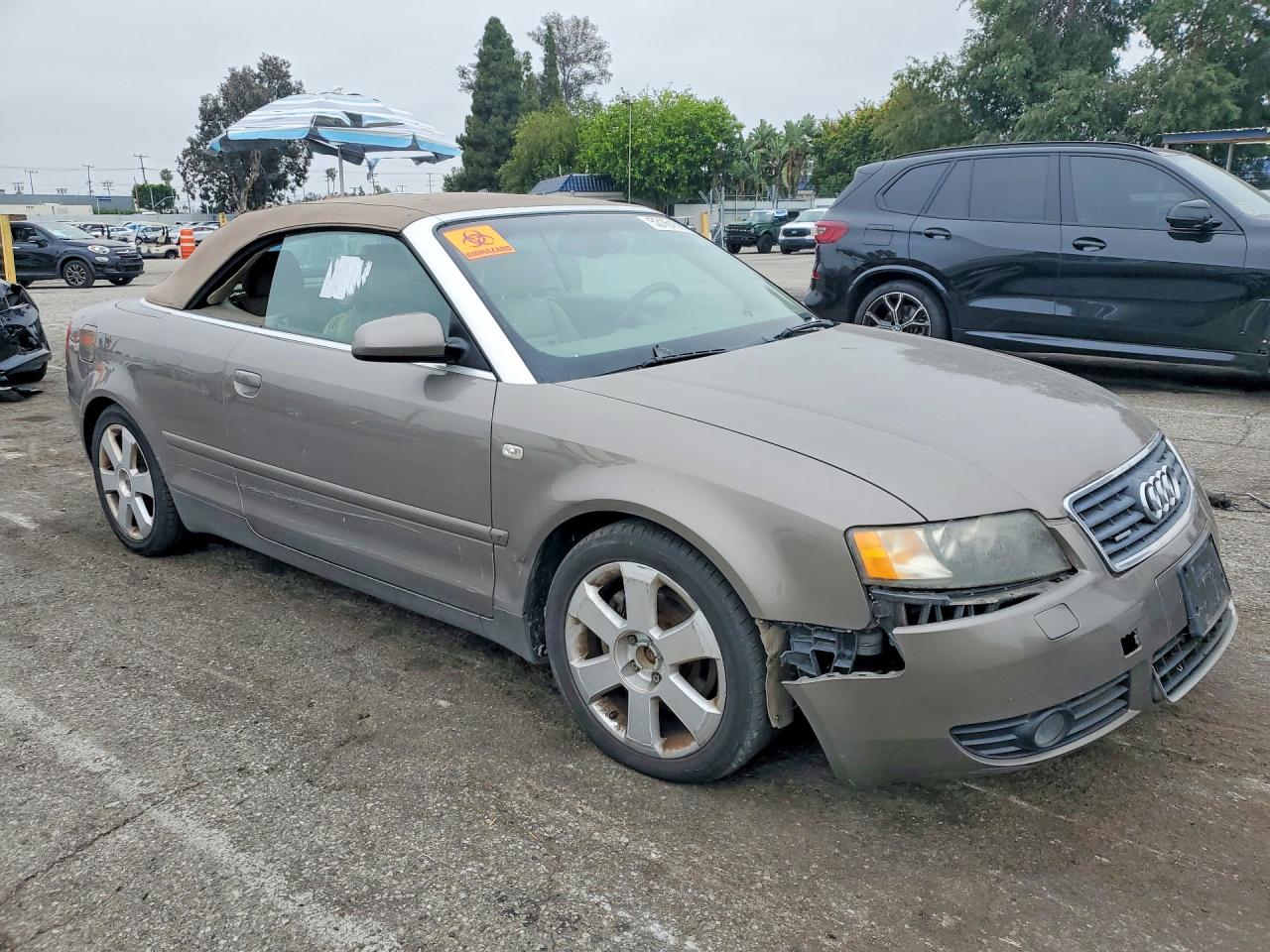 2004 Audi A4 Quattro Gray vin: WAUDT48H34K007610