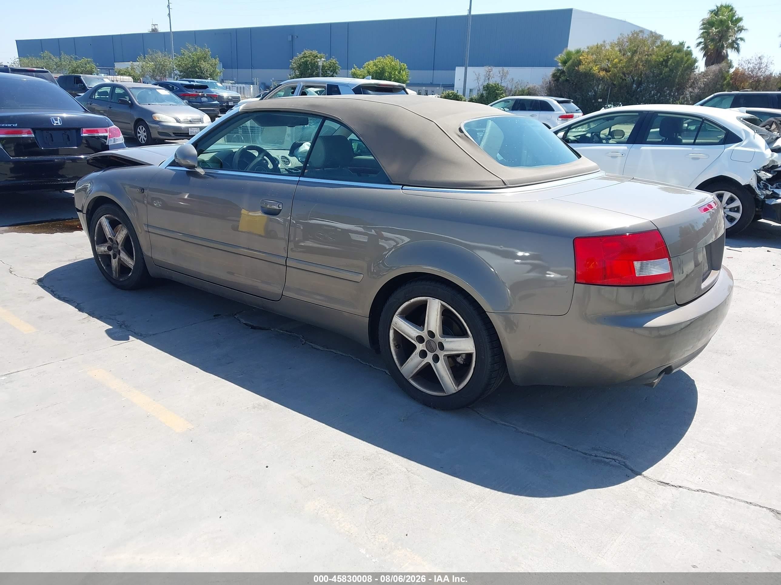 2004 Audi A4 3.0 Brown vin: WAUDT48H44K023542