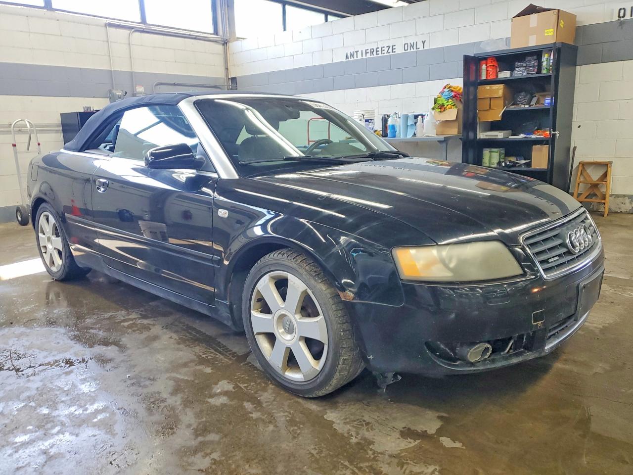 2005 Audi A4 Quattro Cabriolet Black vin: WAUDT48H45K012557