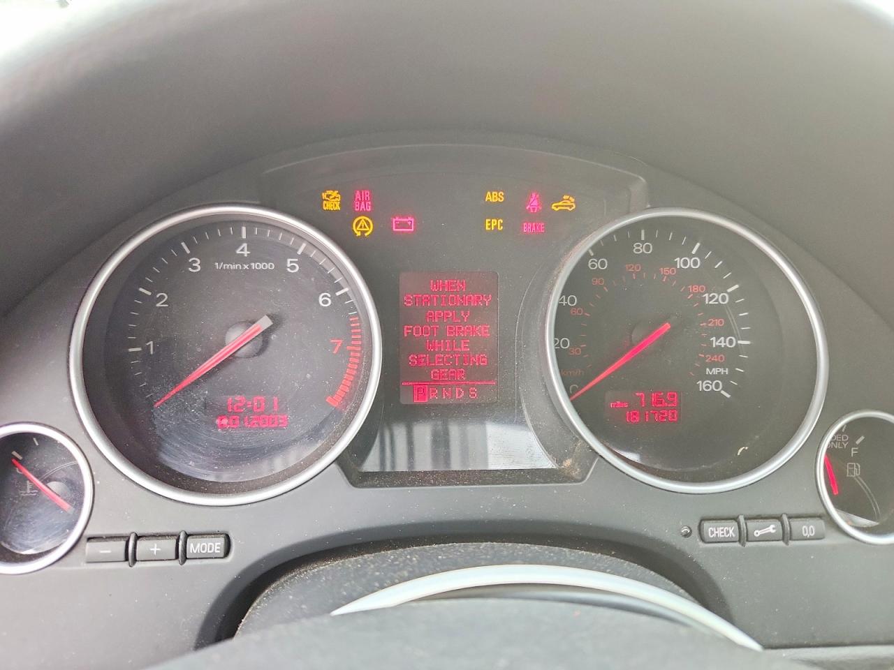 2005 Audi A4 Quattro Cabriolet Silver vin: WAUDT48H45K012767