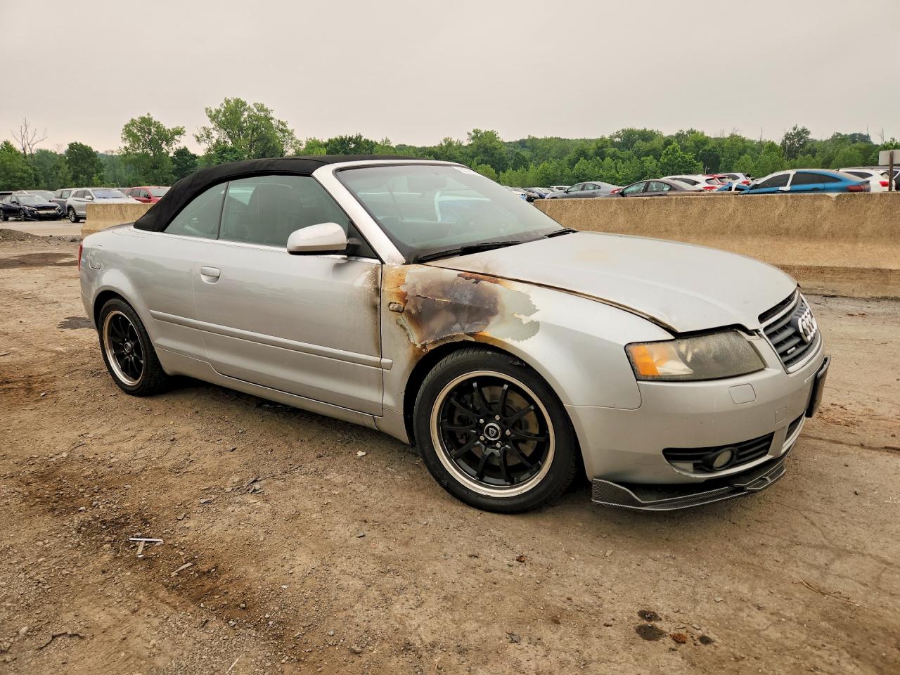 2005 Audi A4 Quattro Cabriolet Silver vin: WAUDT48H45K012767