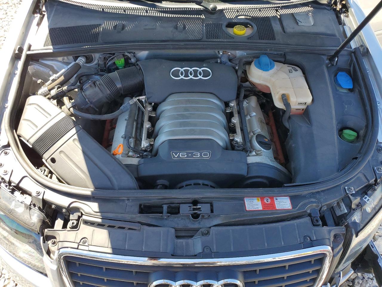 2004 Audi A4 Quattro Silver vin: WAUDT48H54K016423