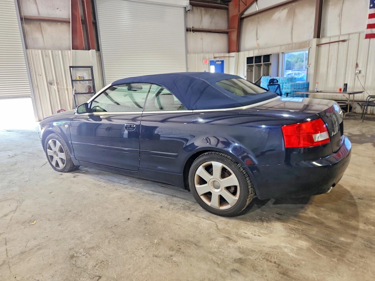 2004 Audi A4 Quattro Blue vin: WAUDT48H54K017295