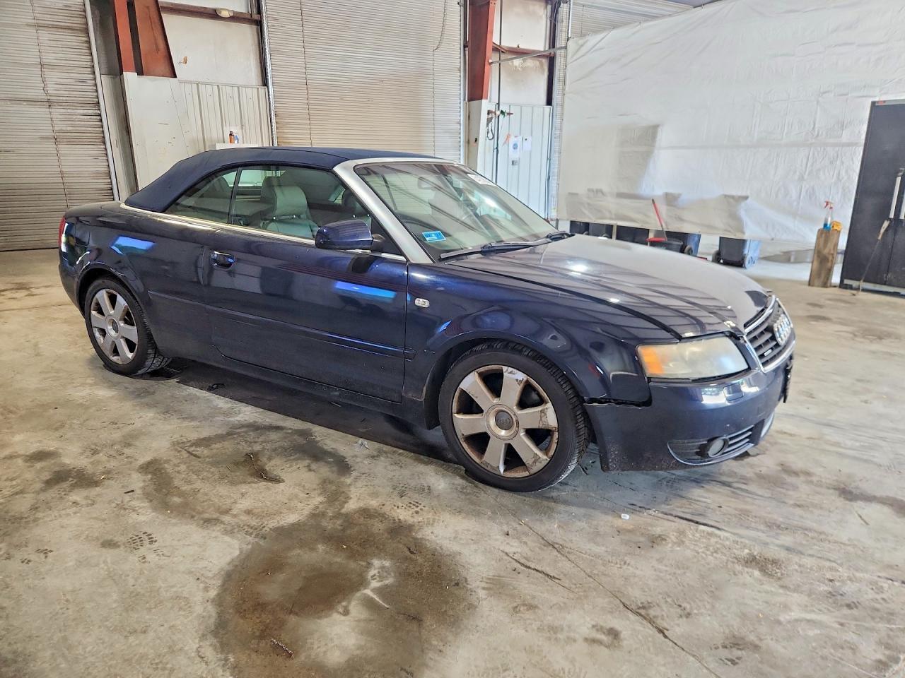 2004 Audi A4 Quattro Blue vin: WAUDT48H54K017295
