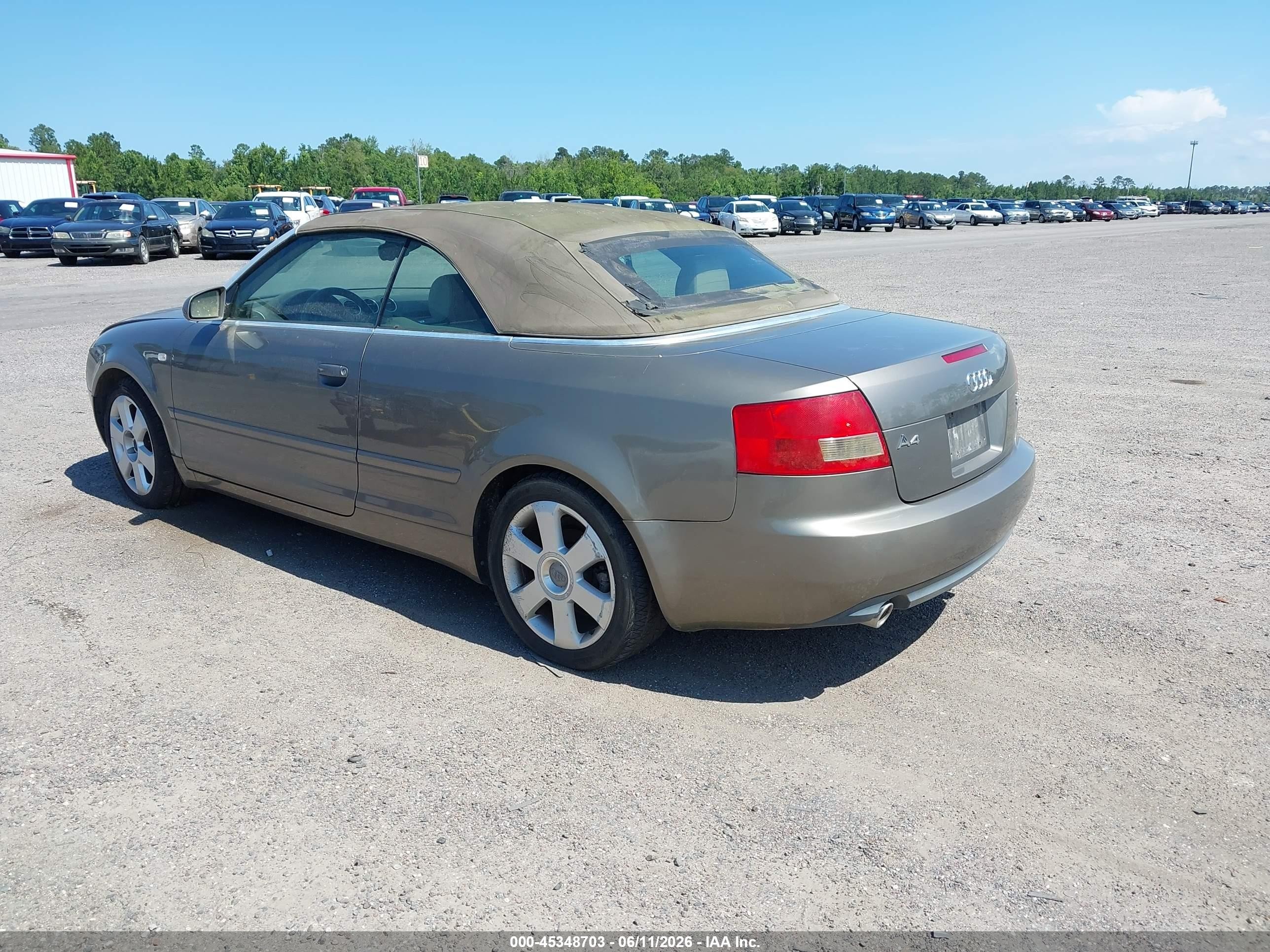 2006 Audi A4 3.0 Brown vin: WAUDT48H56K001181