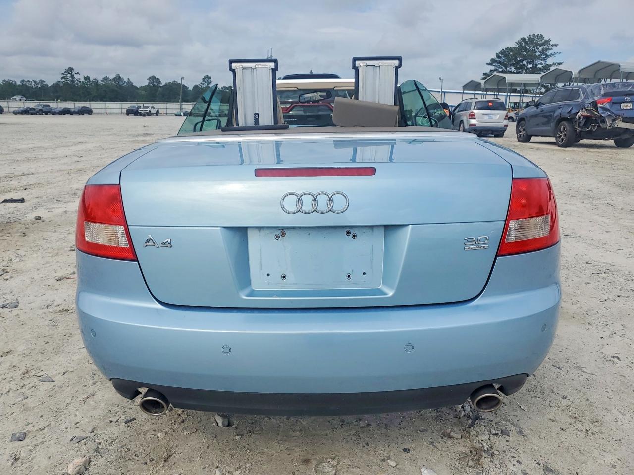 2006 Audi A4 Quattro Blue vin: WAUDT48H56K007515