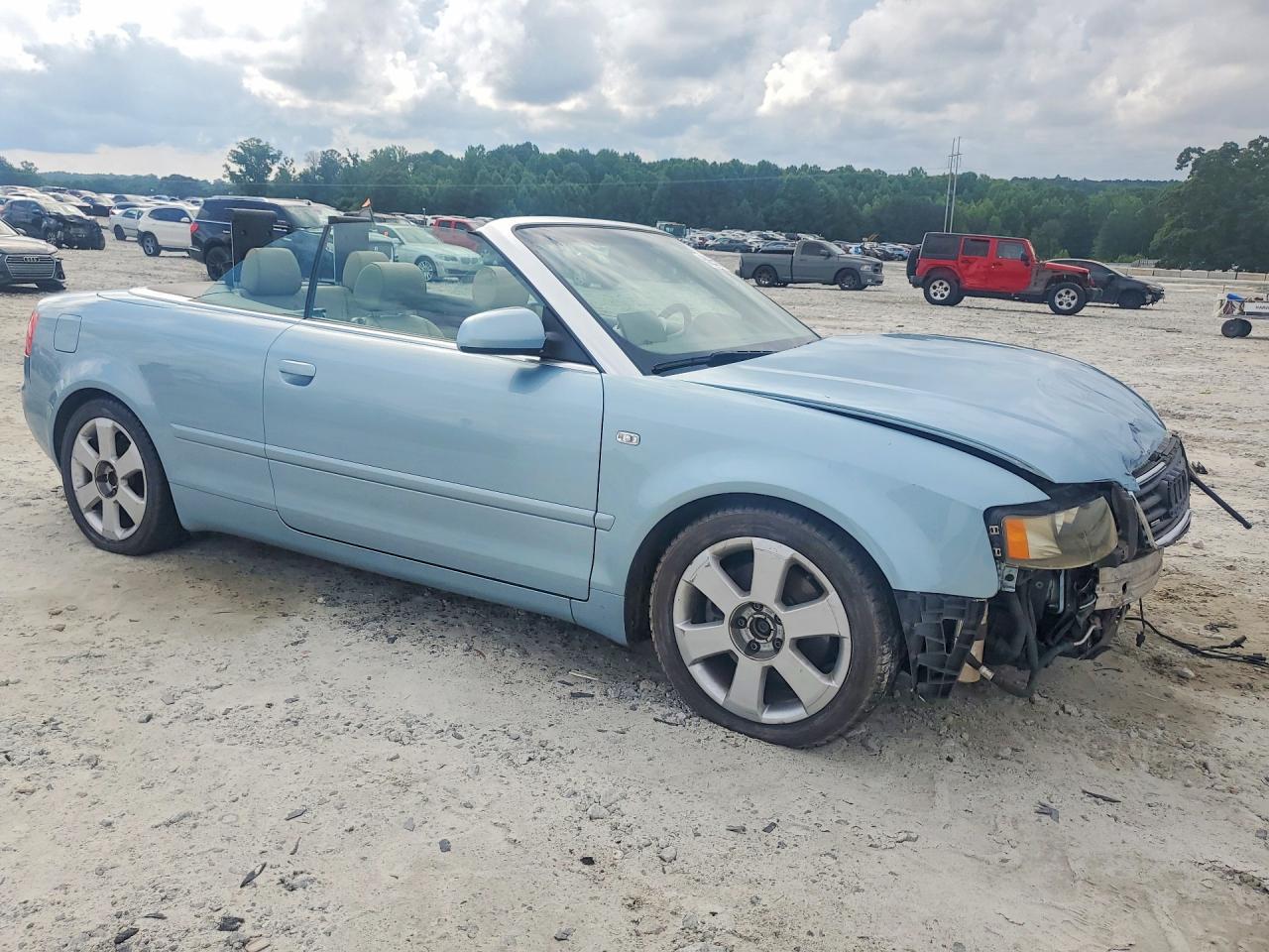 2006 Audi A4 Quattro Blue vin: WAUDT48H56K007515