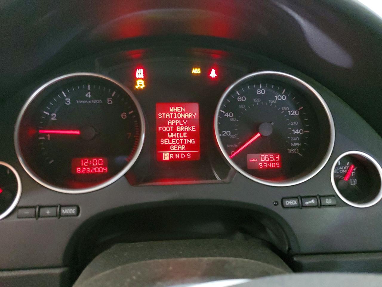 2006 Audi A4 Quattro Silver vin: WAUDT48H86K008285
